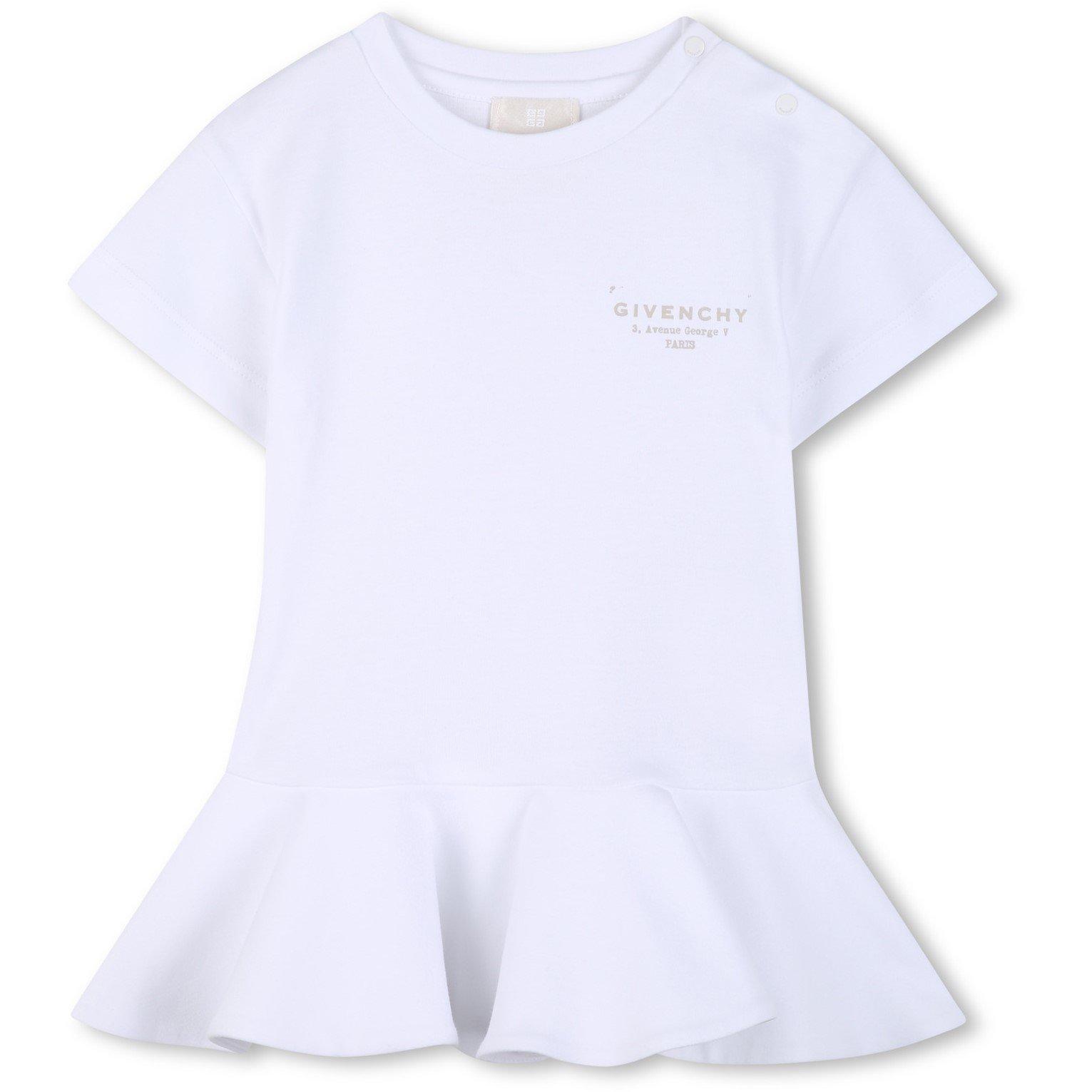 GIVENCHY Kids' T-Shirt Dress - White 10P - Size 12M