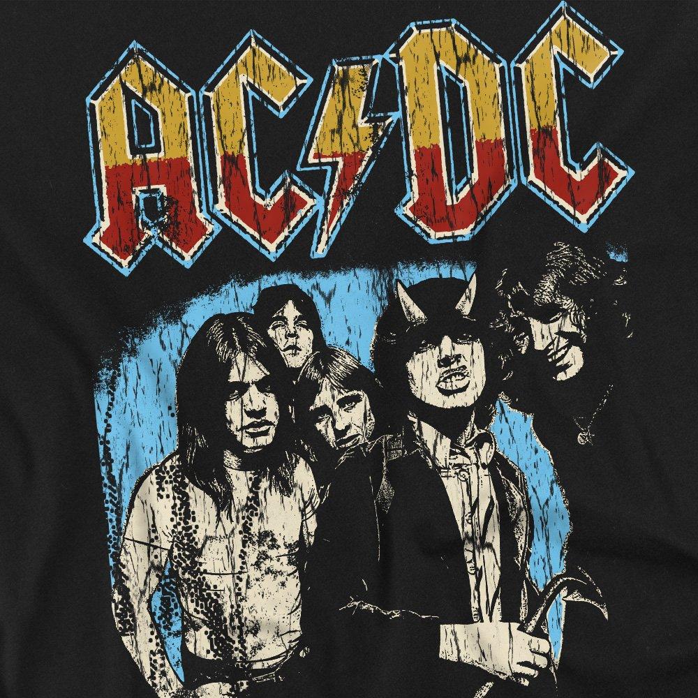 Black - ACDC - AC DC World Tour 79 Cotton Mens T-Shirt Black - 2