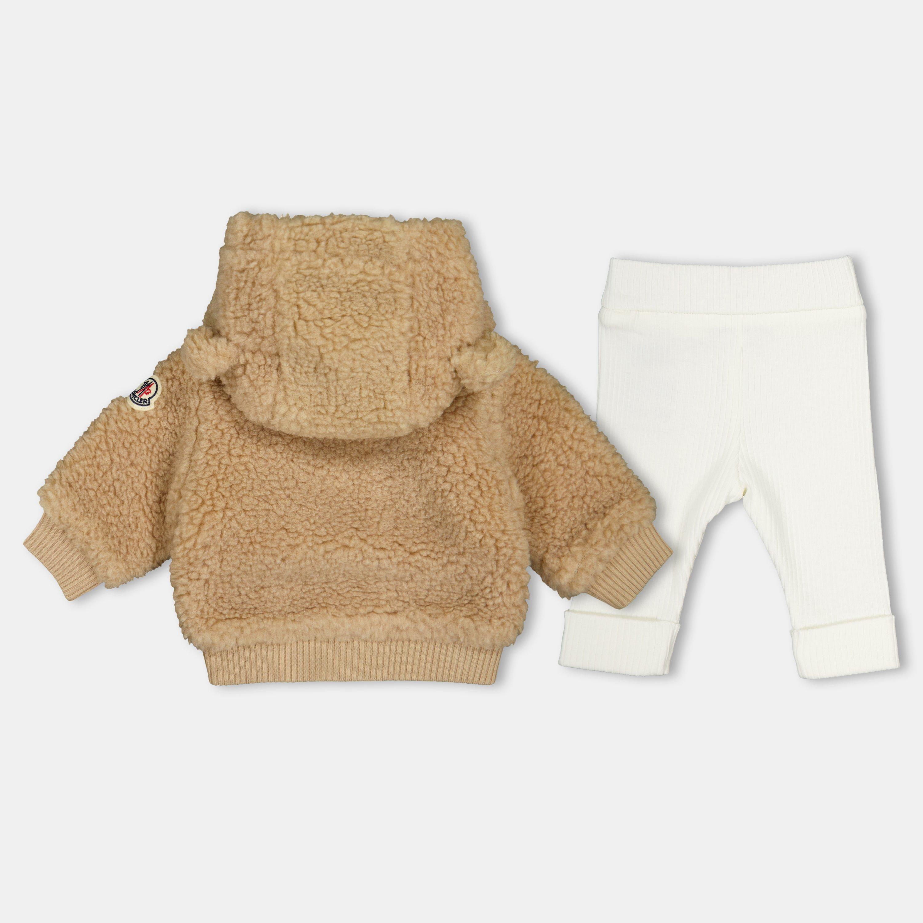 Beige 239 - Moncler - Unisex Kids' Ted Fleece Clothing Set - 2