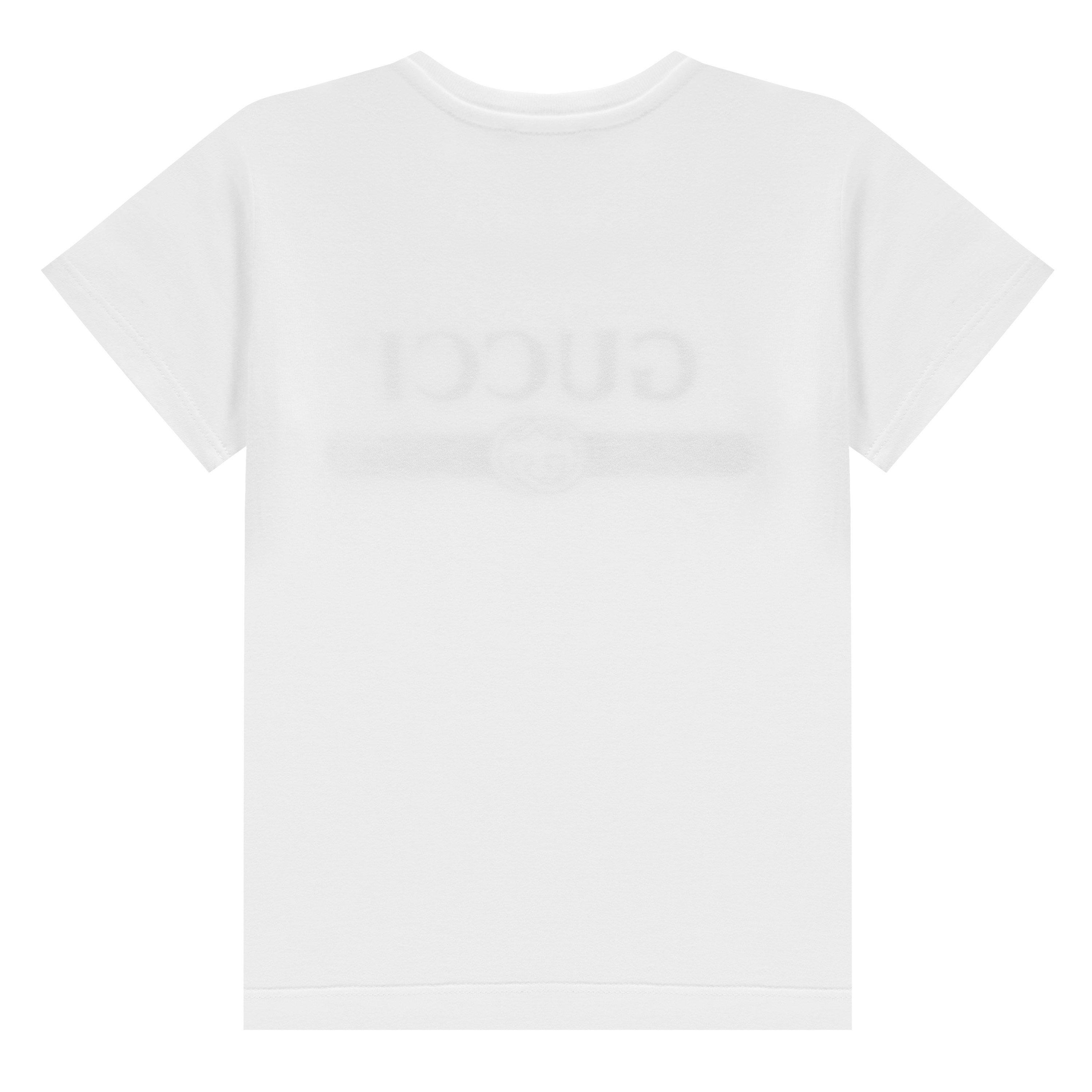 White 9112 - Gucci - Infants' Logo Cotton T-Shirt - 2