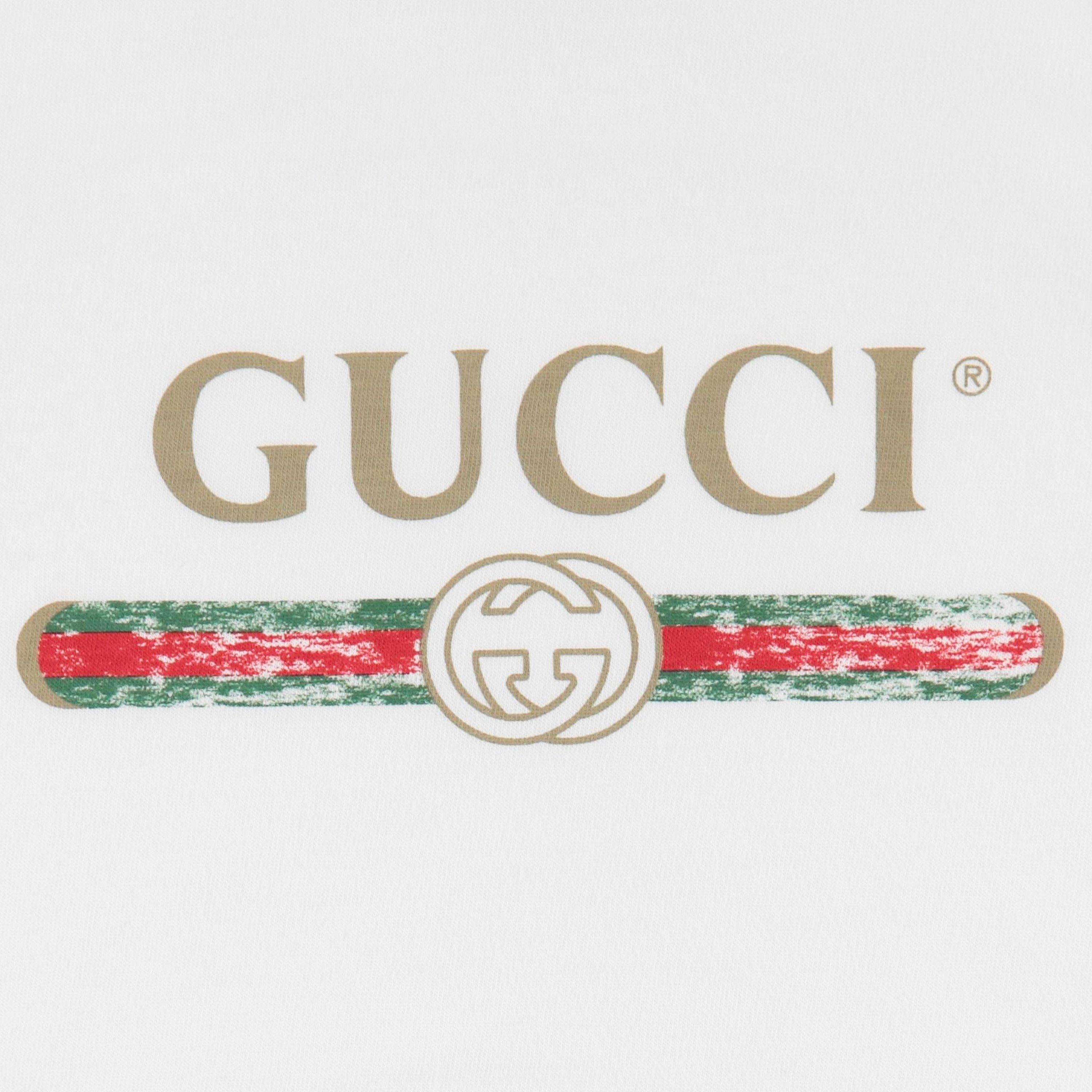 White 9112 - Gucci - Infants' Logo Cotton T-Shirt - 4