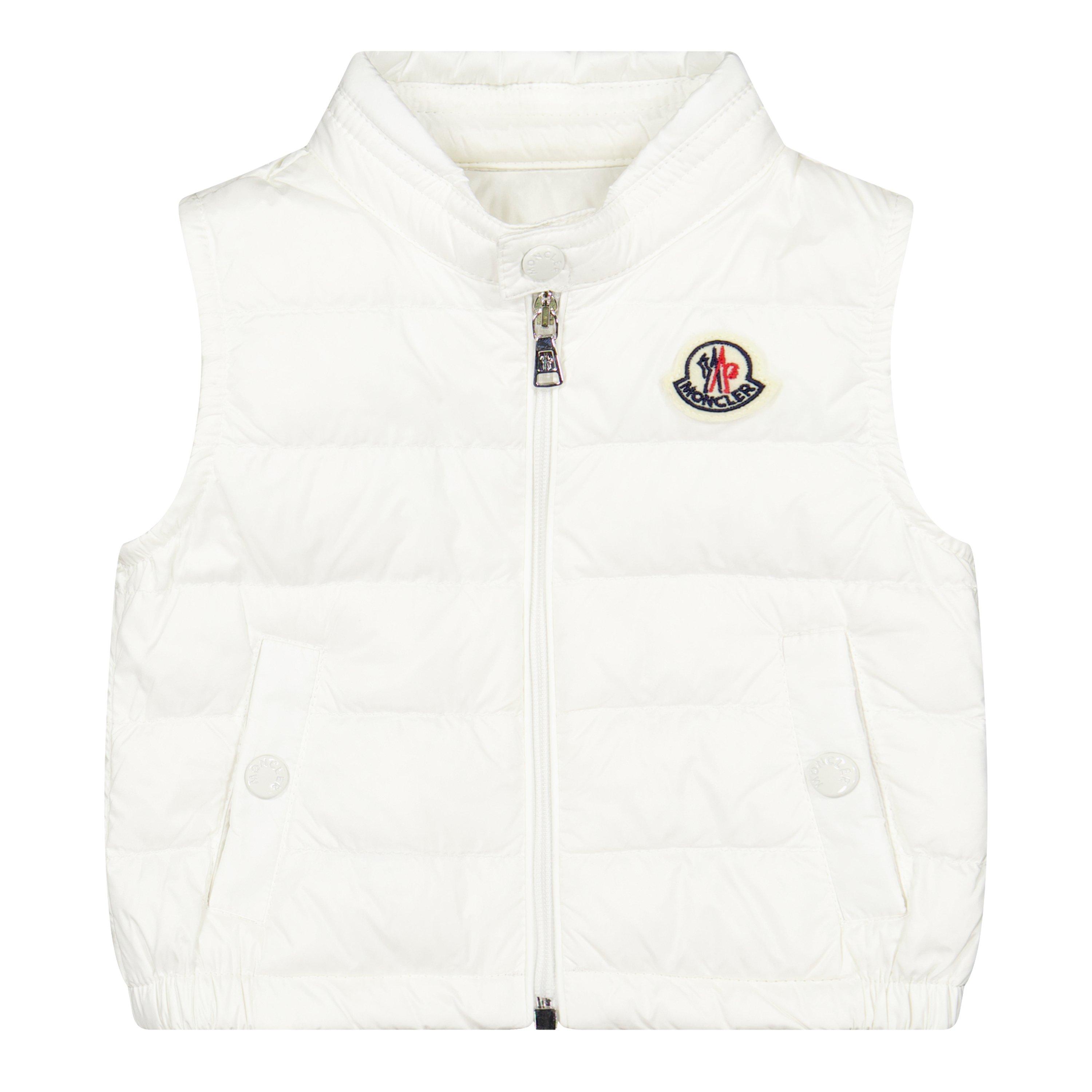 White 034 - Moncler - Kids' Amaury Padded Down Sleeveless Gilet - 1