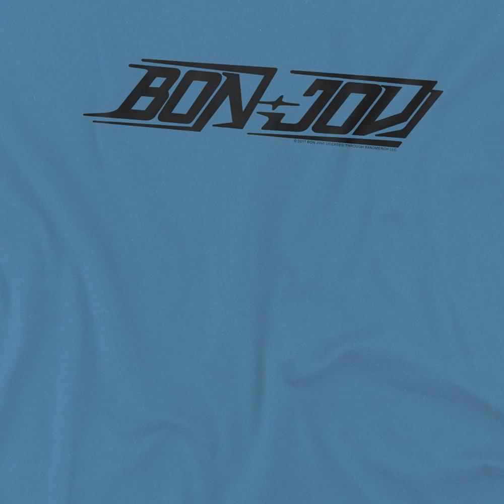Blue - Bon Jovi - Bon Jovi New Logo T Shirt Carolina Blue - 2