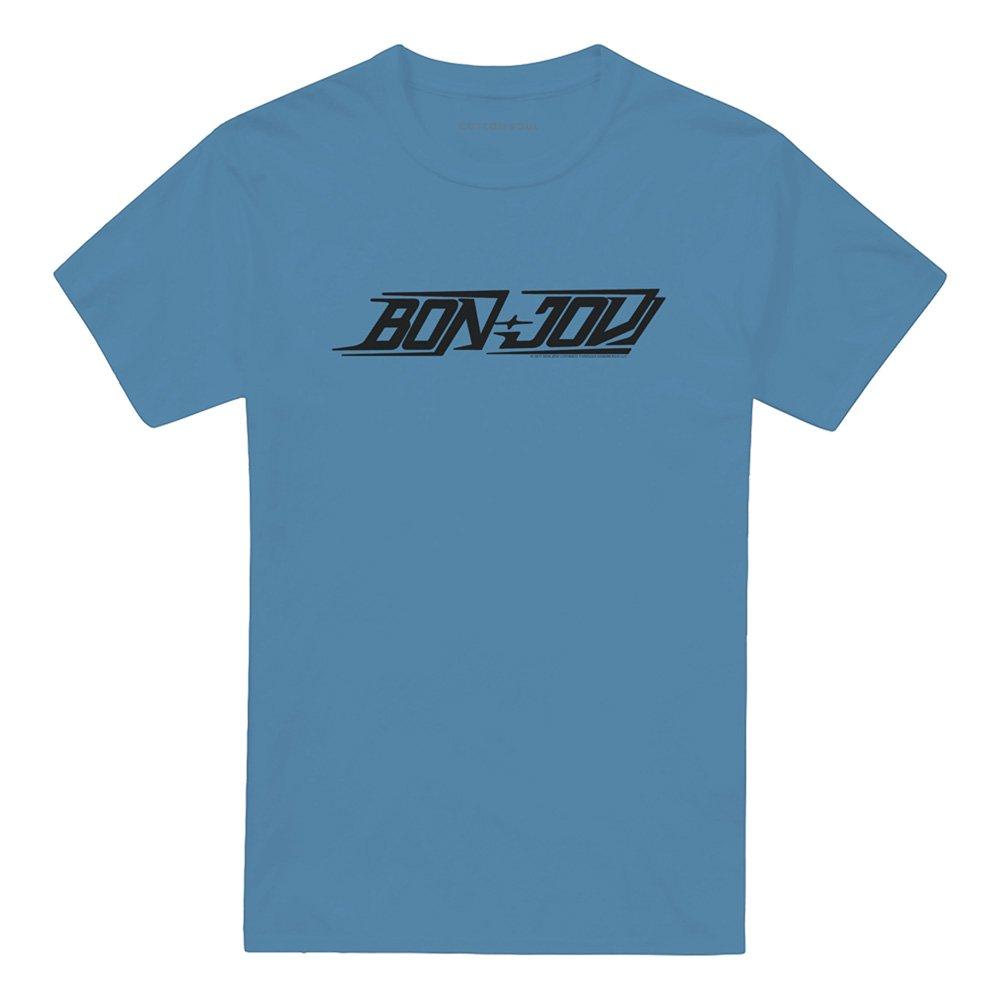 Blue - Bon Jovi - Bon Jovi New Logo T Shirt Carolina Blue - 4