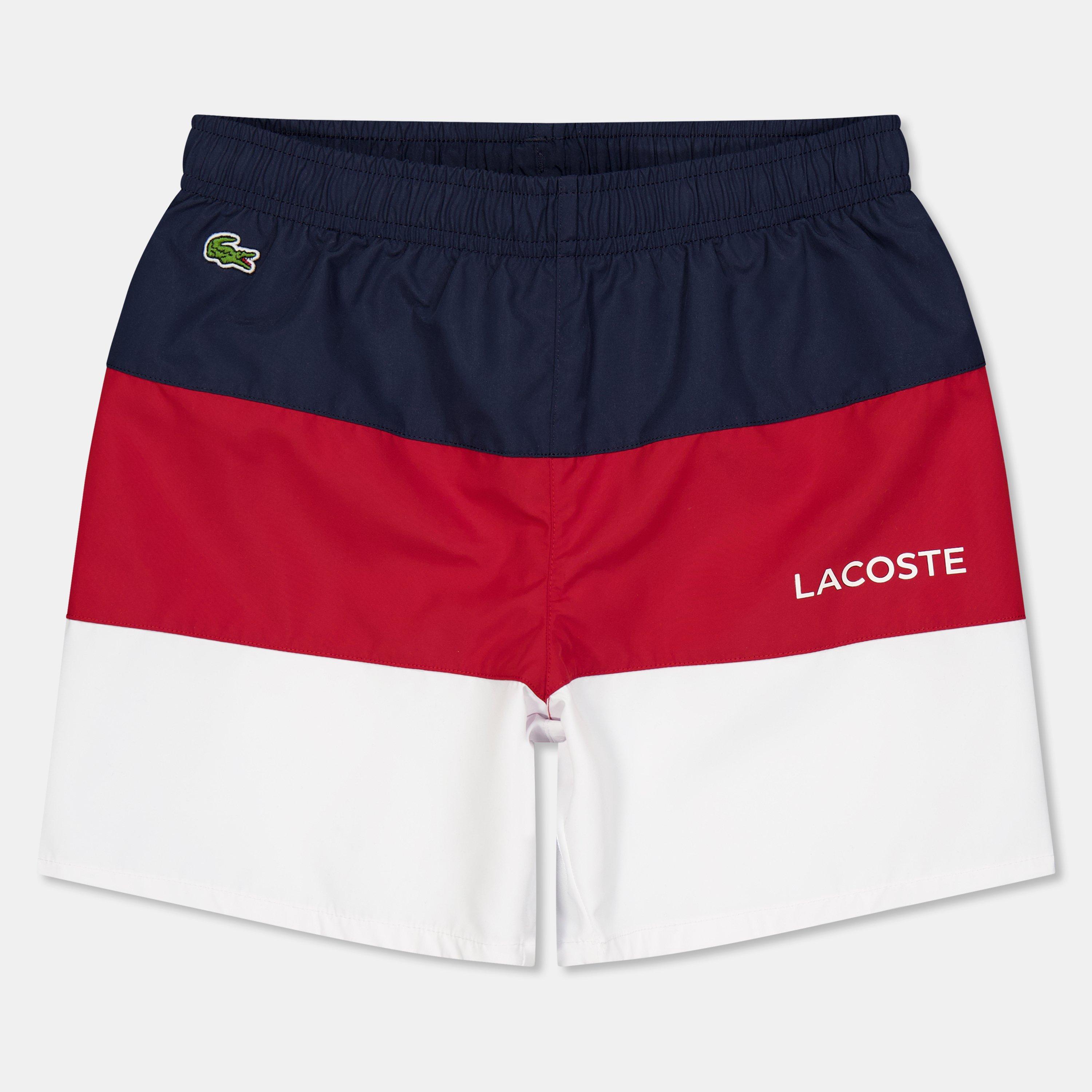 Lacoste Kids' Swim Shorts - Navy/Orange