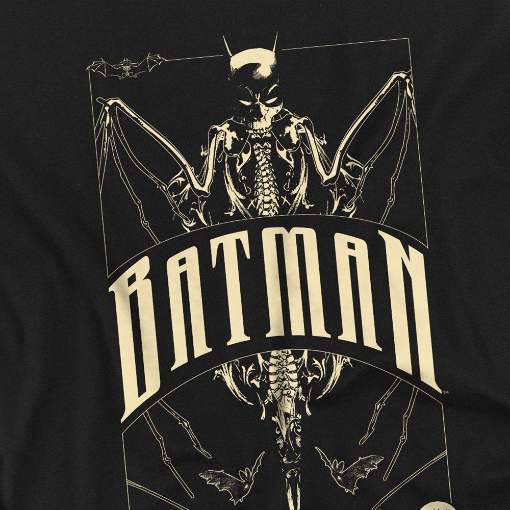 Black - DC Comics - Batman Skeleton Bat T-Shirt Black - 2