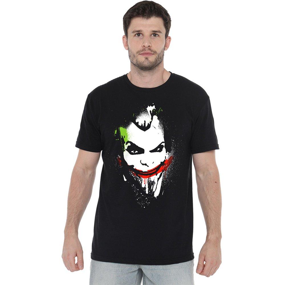 Black - DC Comics - Joker Big Face Cotton T-shirt - 1