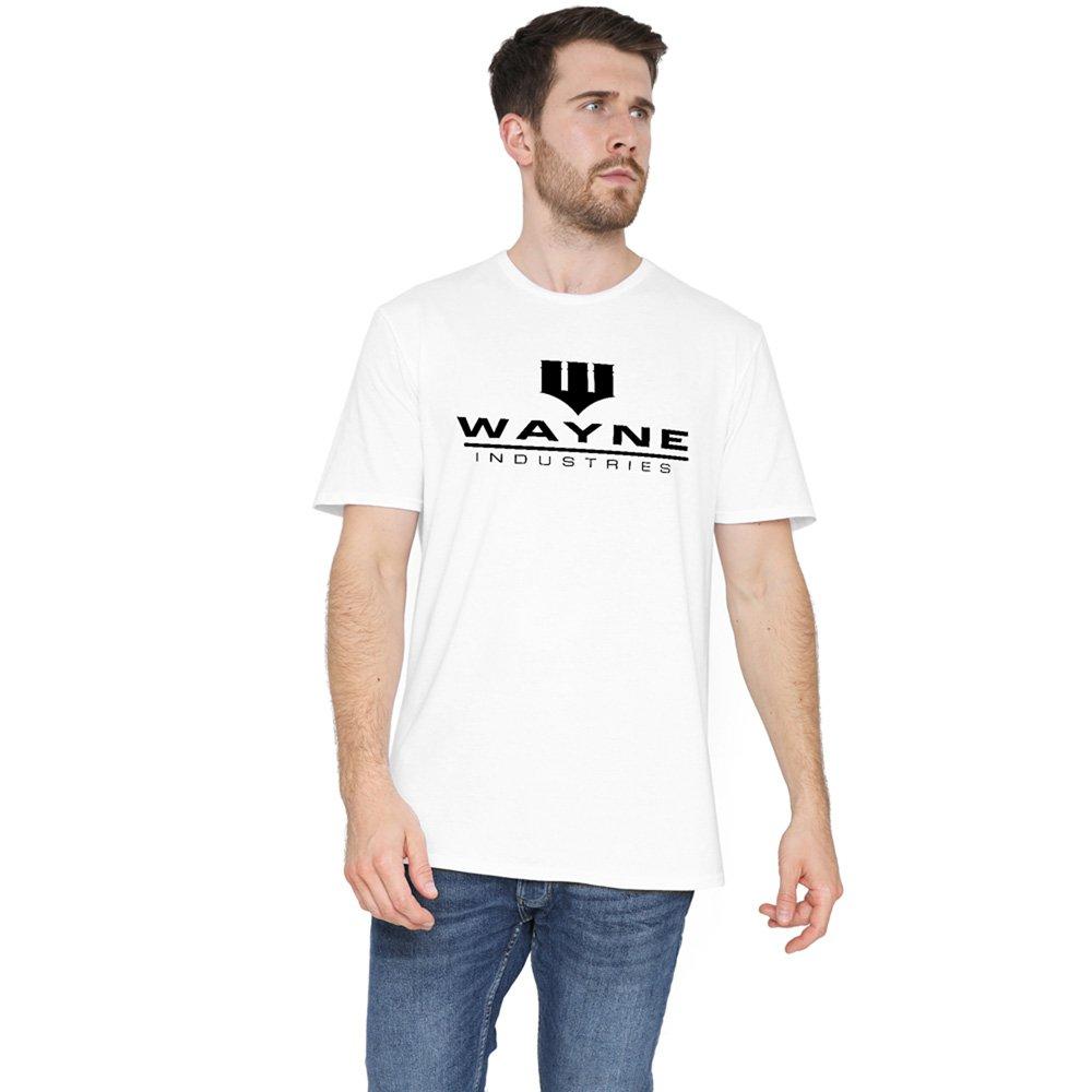 DC Comics DC Comics Wayne Logo Cotton Mens T-Shirt White