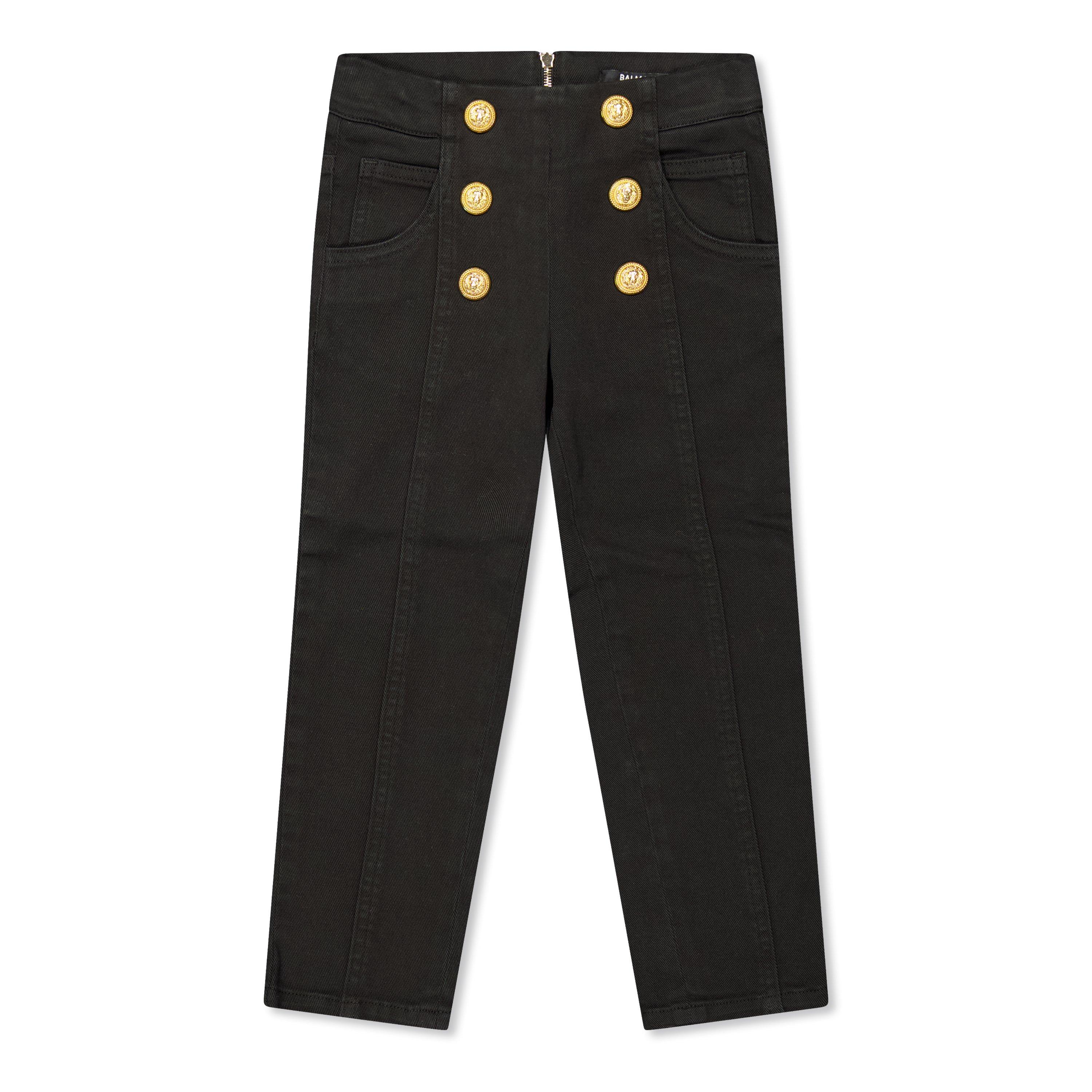 Balmain Kids' Logo Straight Leg Trouser