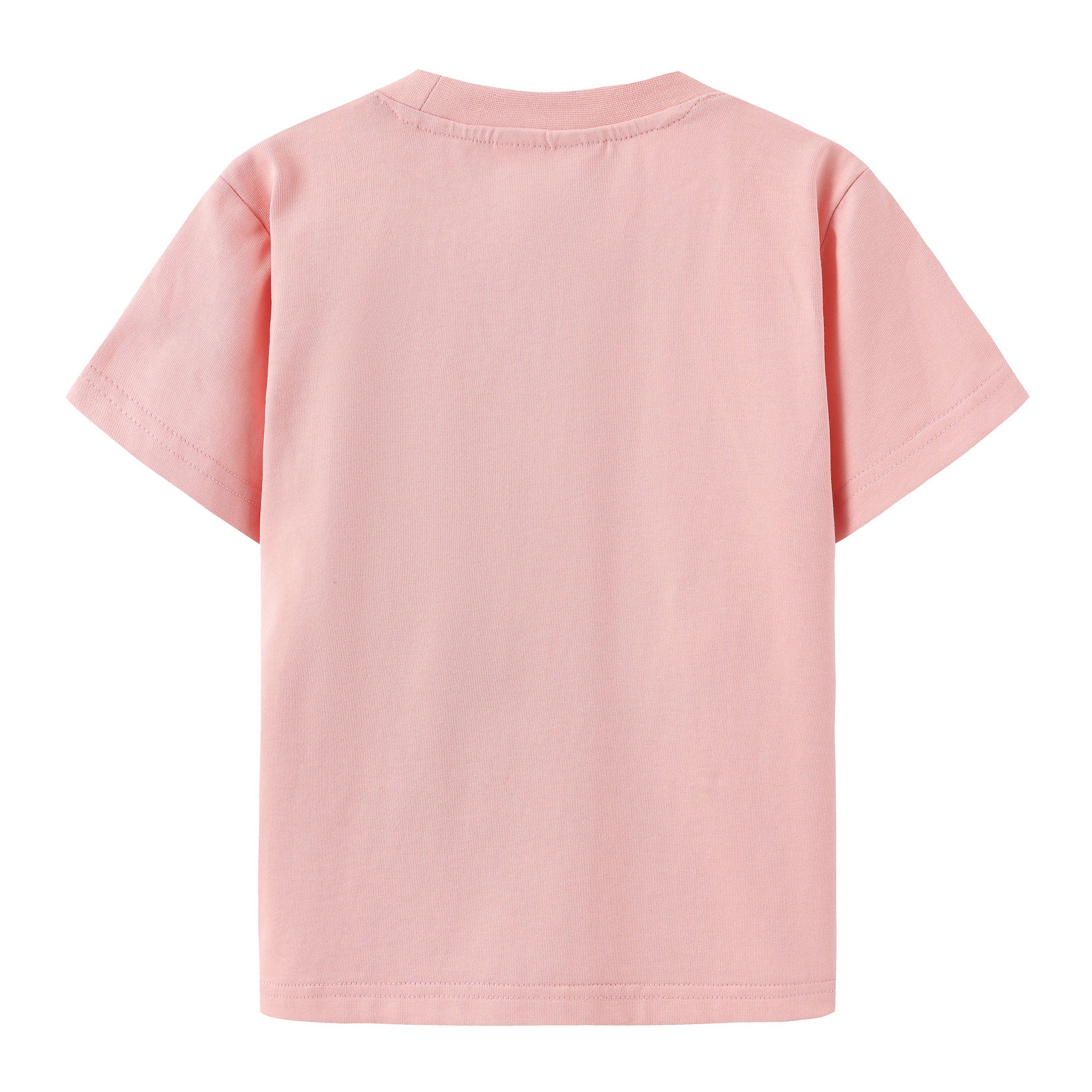 Pink - Star - 3D Girls’ Tee - 2