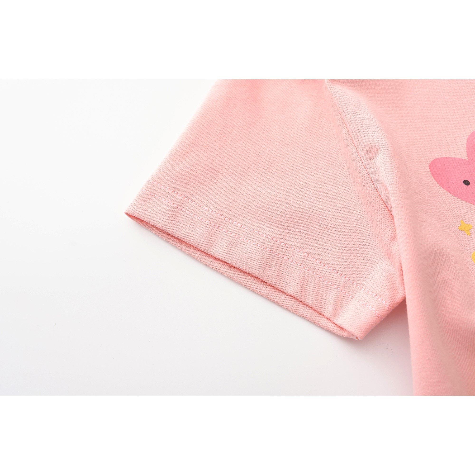 Pink - Star - 3D Girls’ Tee - 4