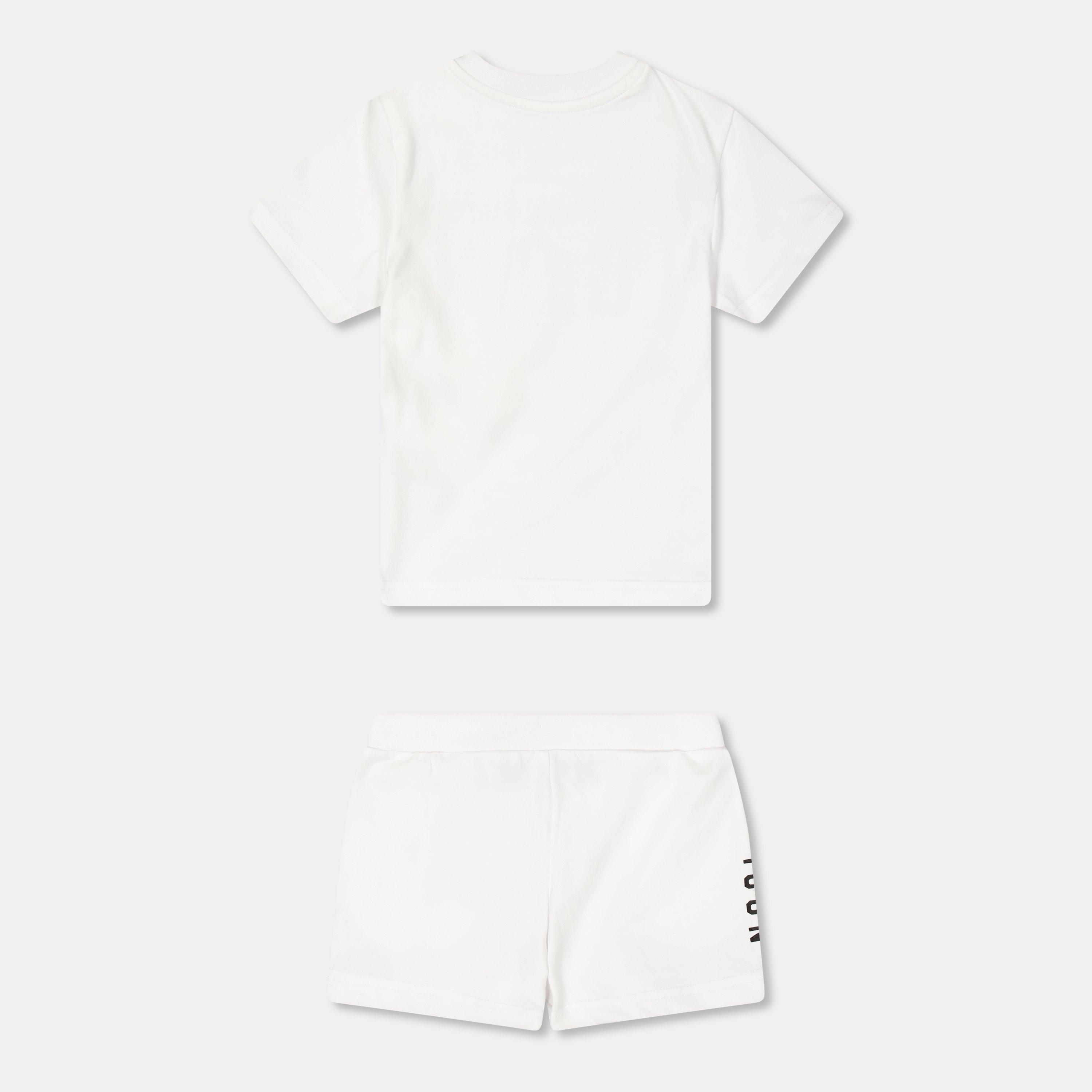 White DQ100 - DSquared2 - Kids' T-Shirt & Shorts Set - 2
