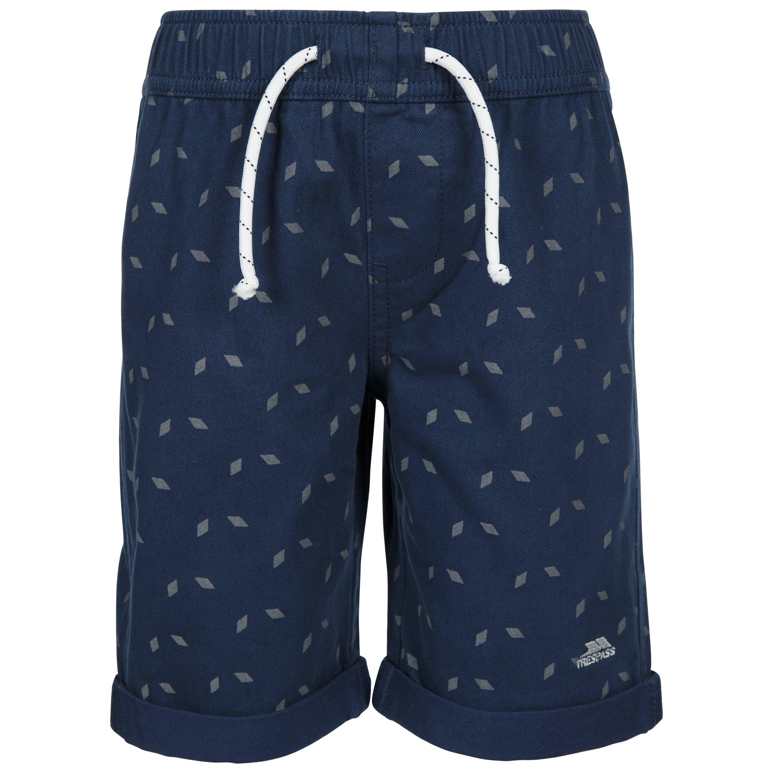 Navy - Trespass - Kids' Woven Tracksuit Shorts - 1