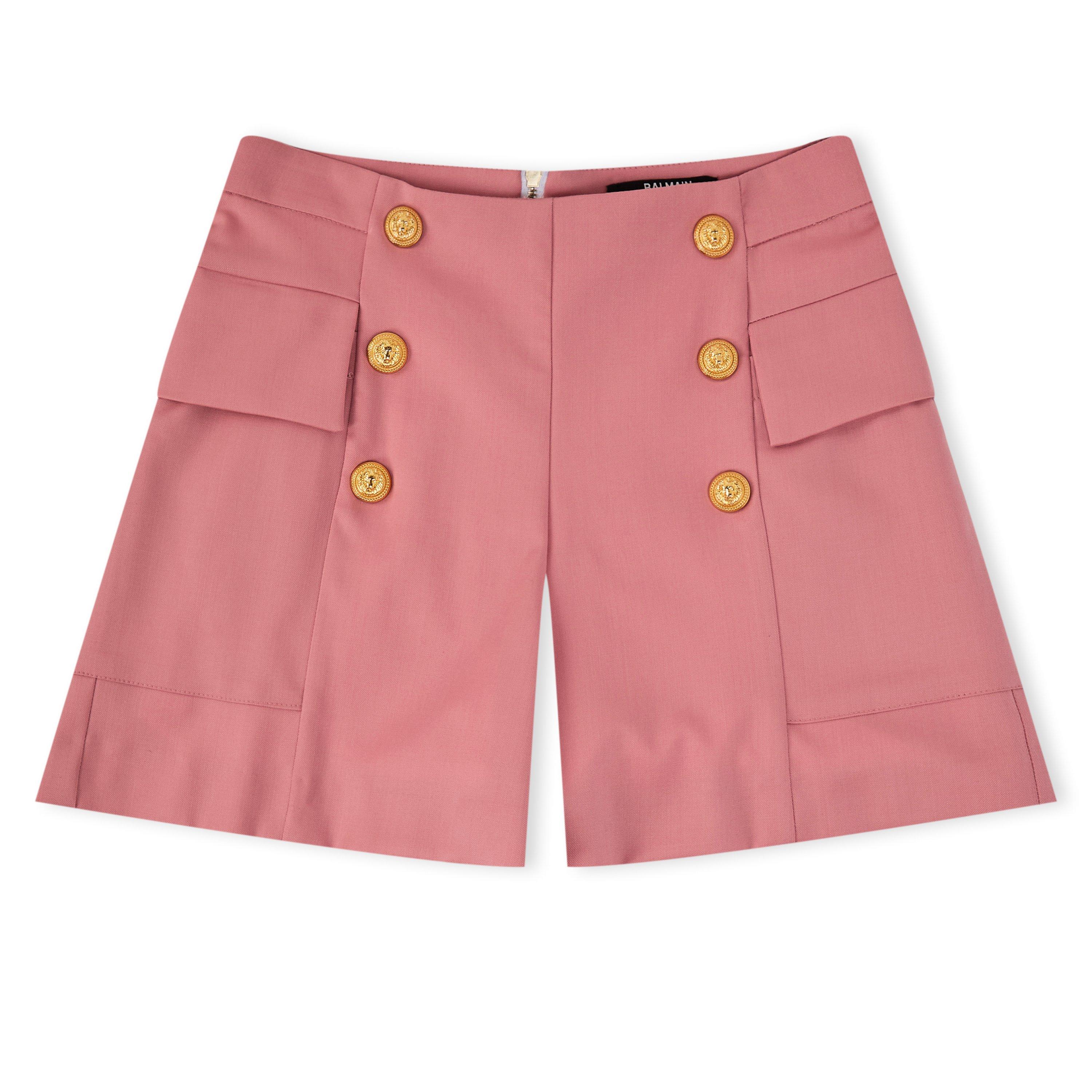 Balmain Kids' Woven Tracksuit Shorts - Purple - Size 6Y