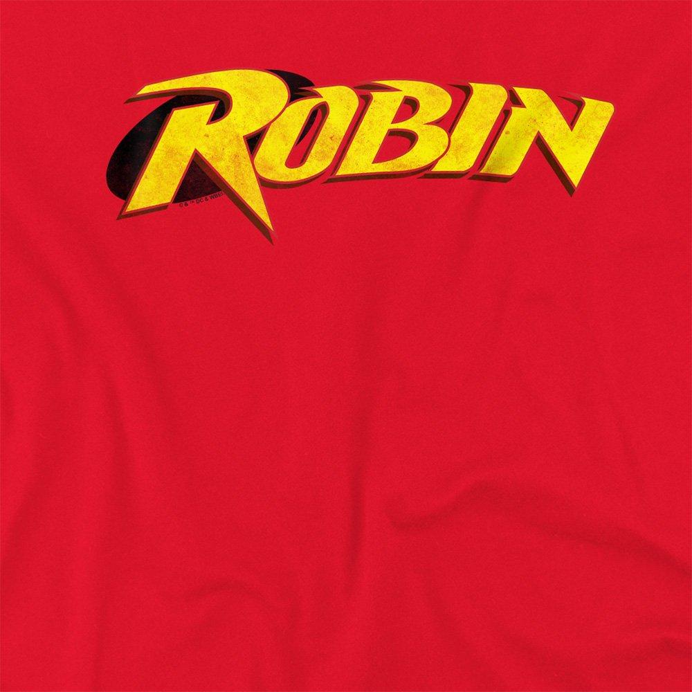 Red - DC Comics - Batman Robin Retro Logo T-Shirt - 2
