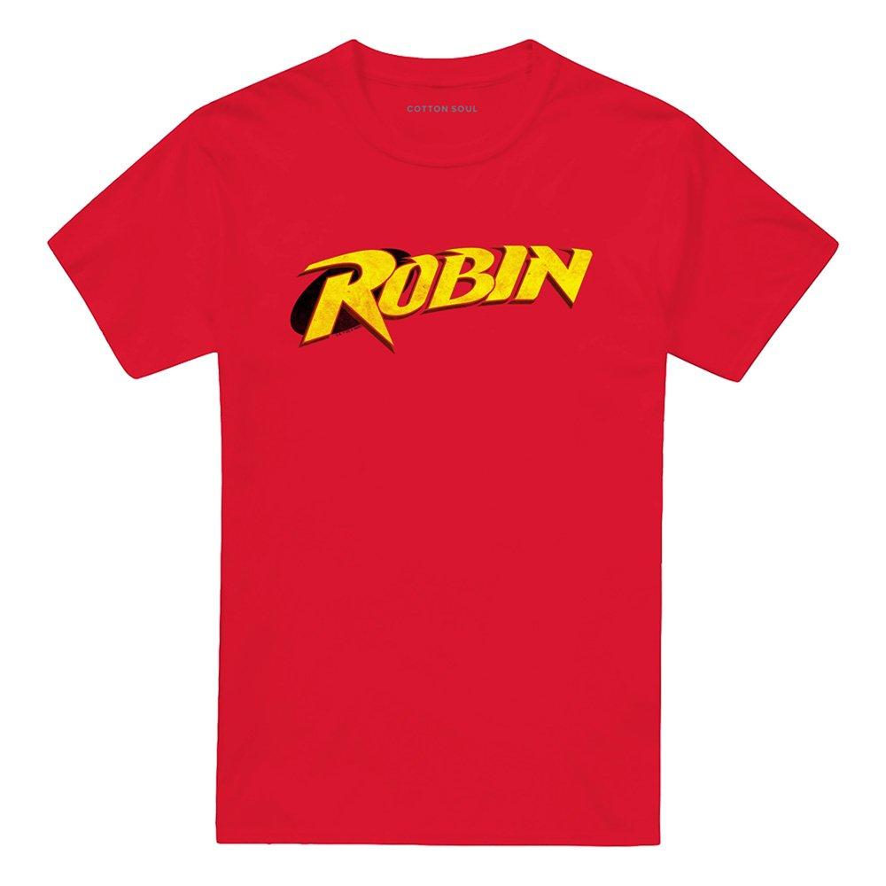 Red - DC Comics - Batman Robin Retro Logo T-Shirt - 4