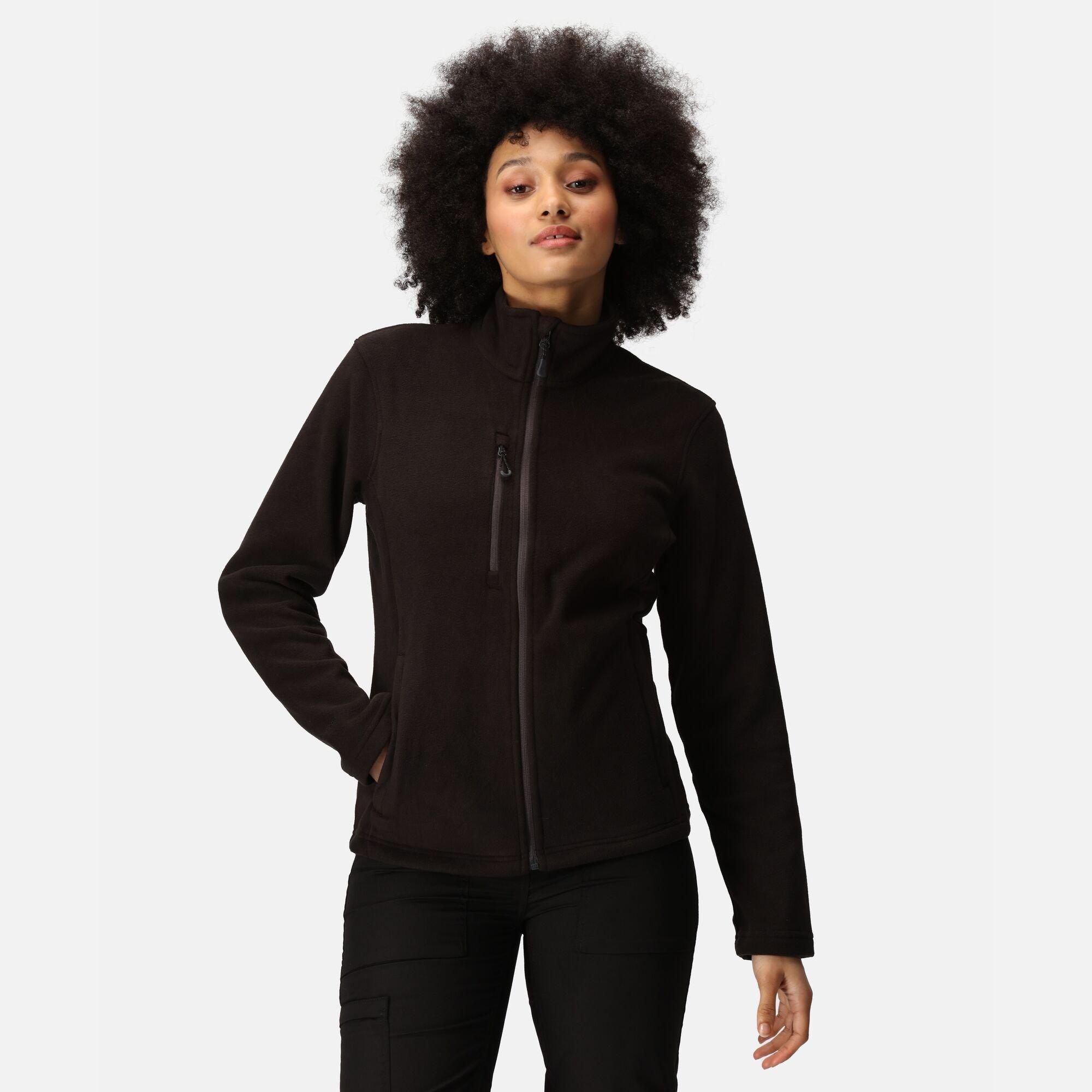 Regatta Women's H/M Full Zip Fleece - Black - 18
