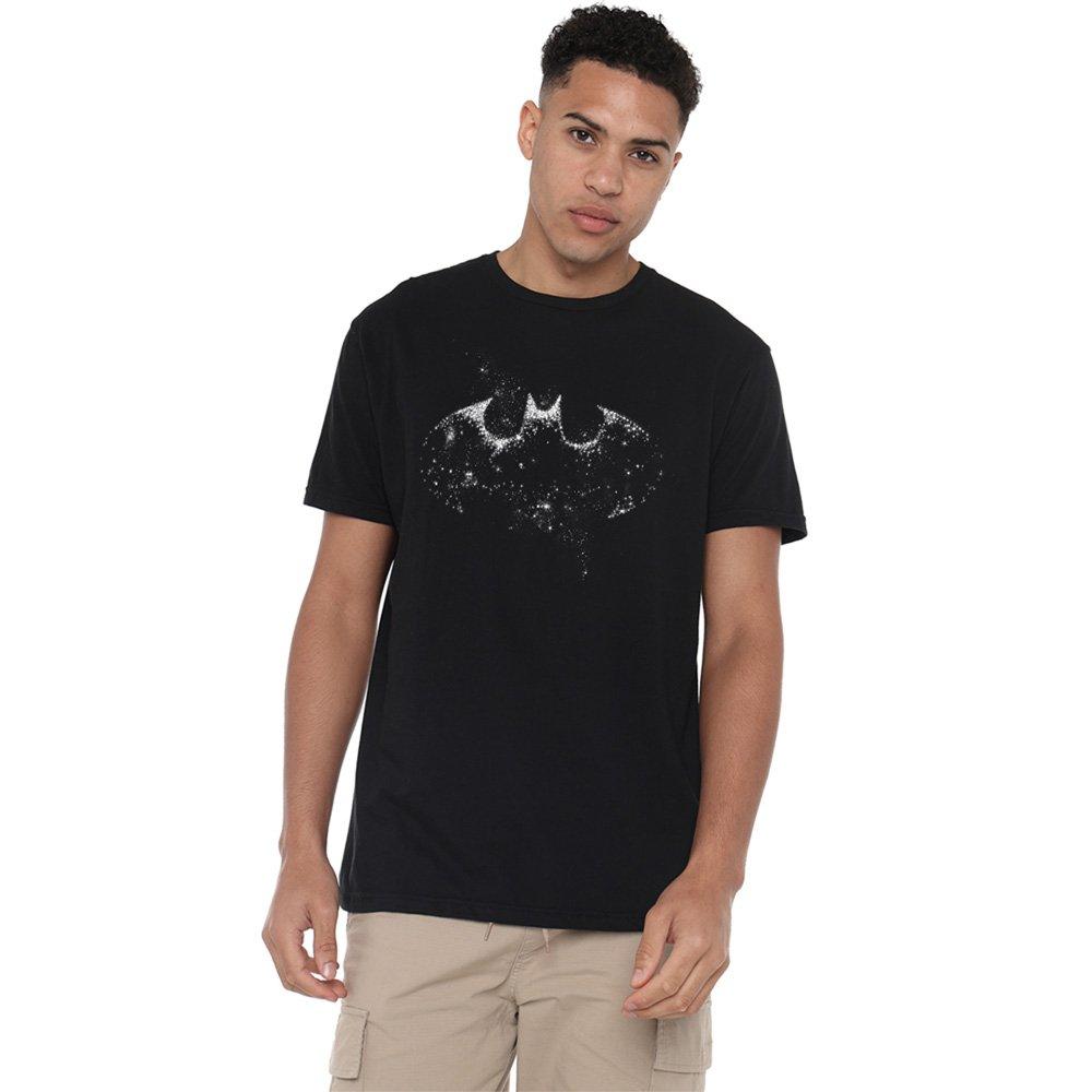 Black - Batman - Batman Galaxy Cotton Mens T-Shirt Black - 1