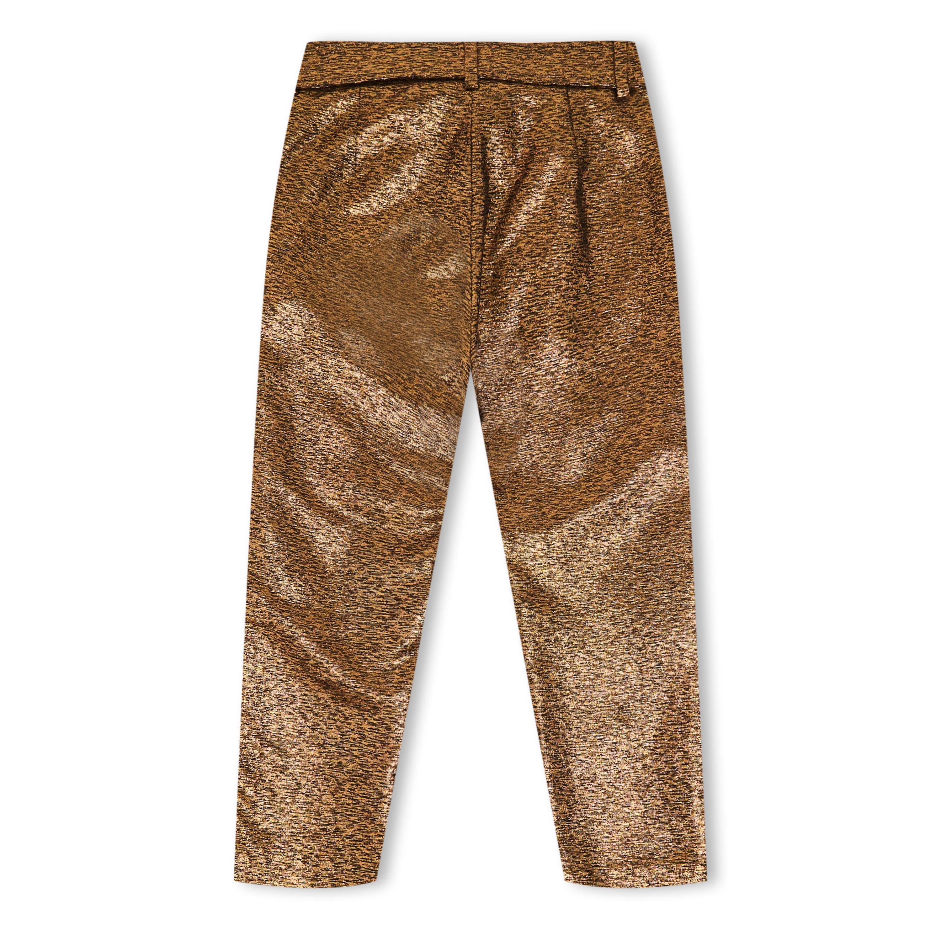 Oro scuro - Balmain - Kids' Logo Straight Leg Trouser - 2