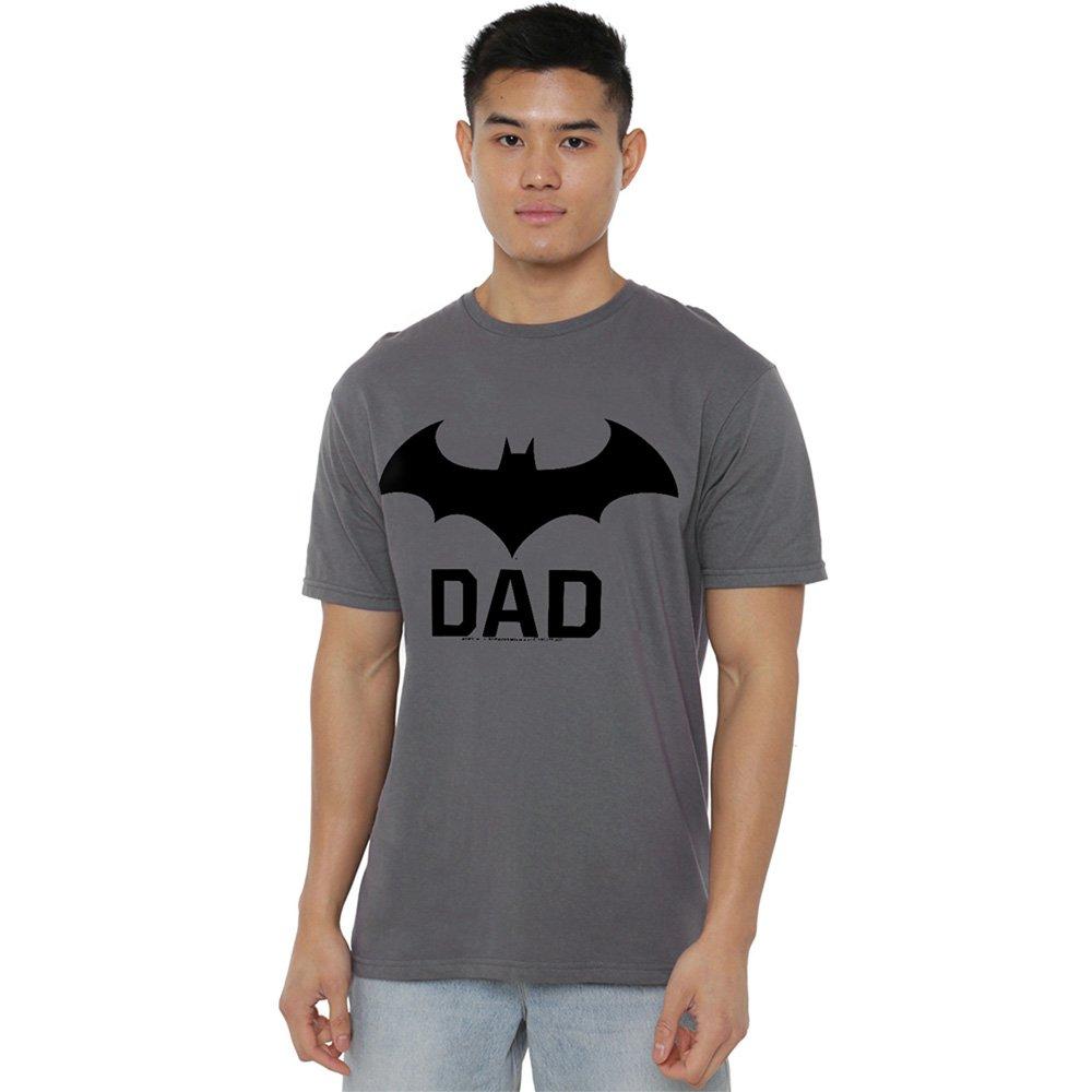 Batman Batman Hush Dad Mens T-Shirt Charcoal