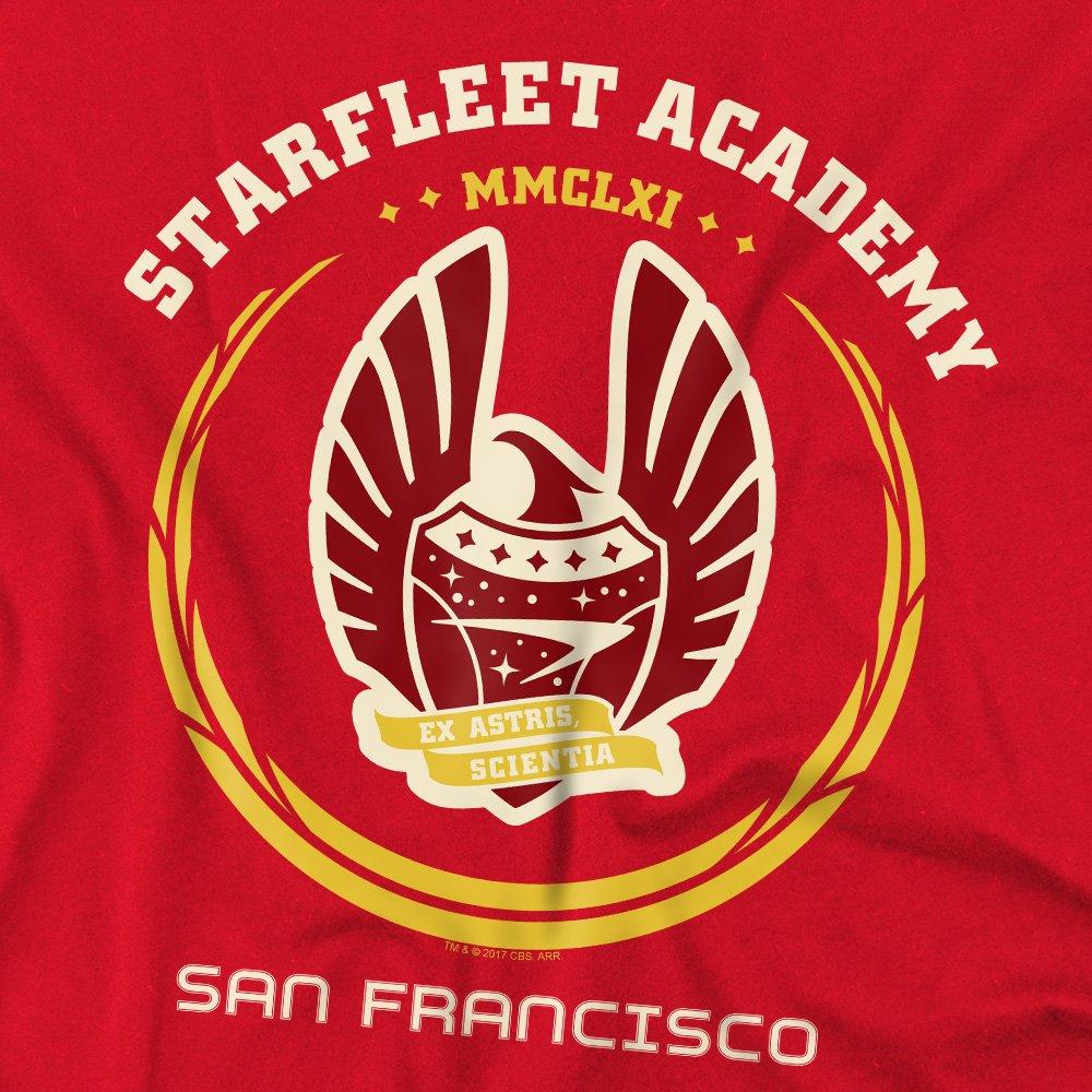 Red - Star Trek - Star Trek Academy Heraldry T Shirt Red - 2