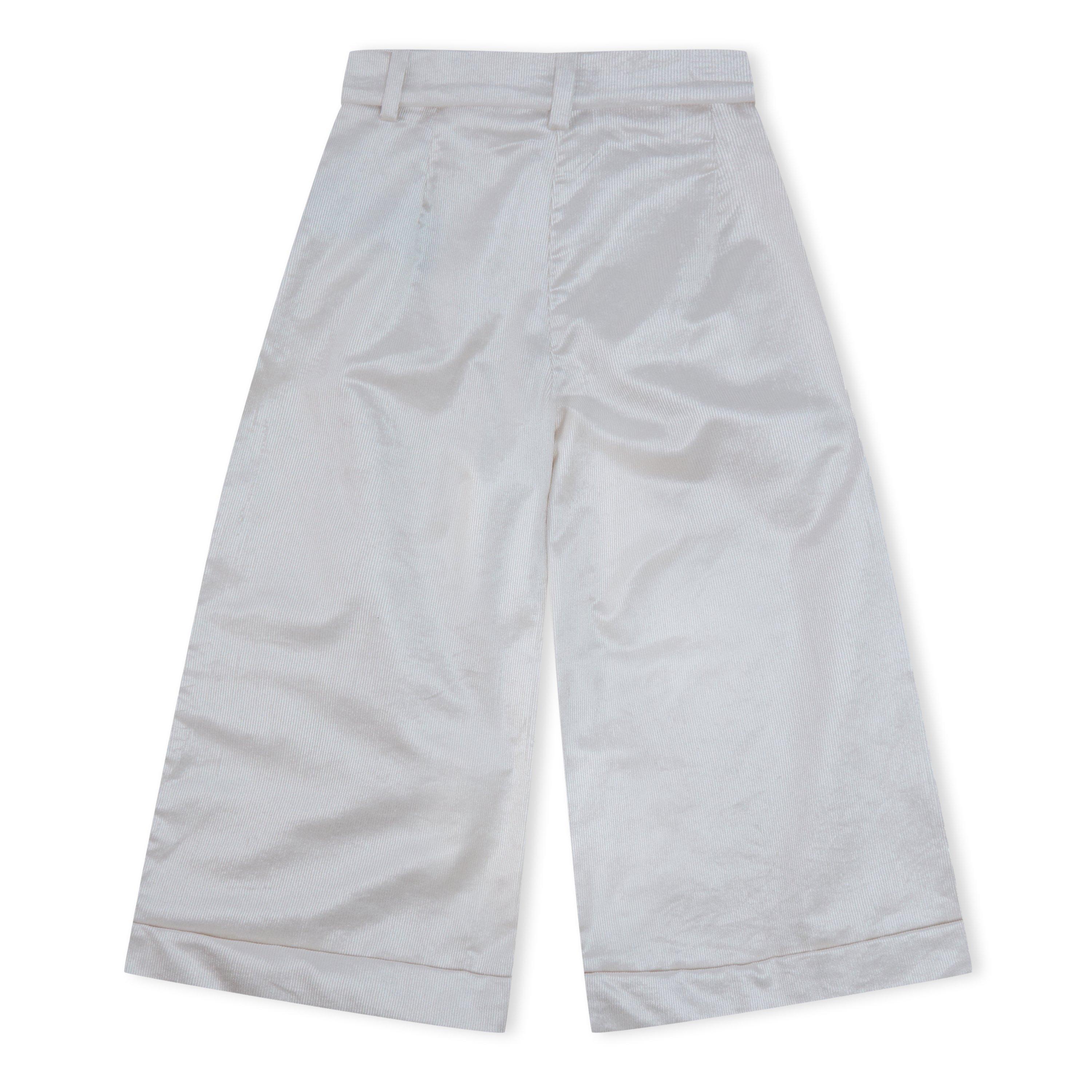 ivory - Balmain - Kids' Logo Straight Leg Trouser - 2