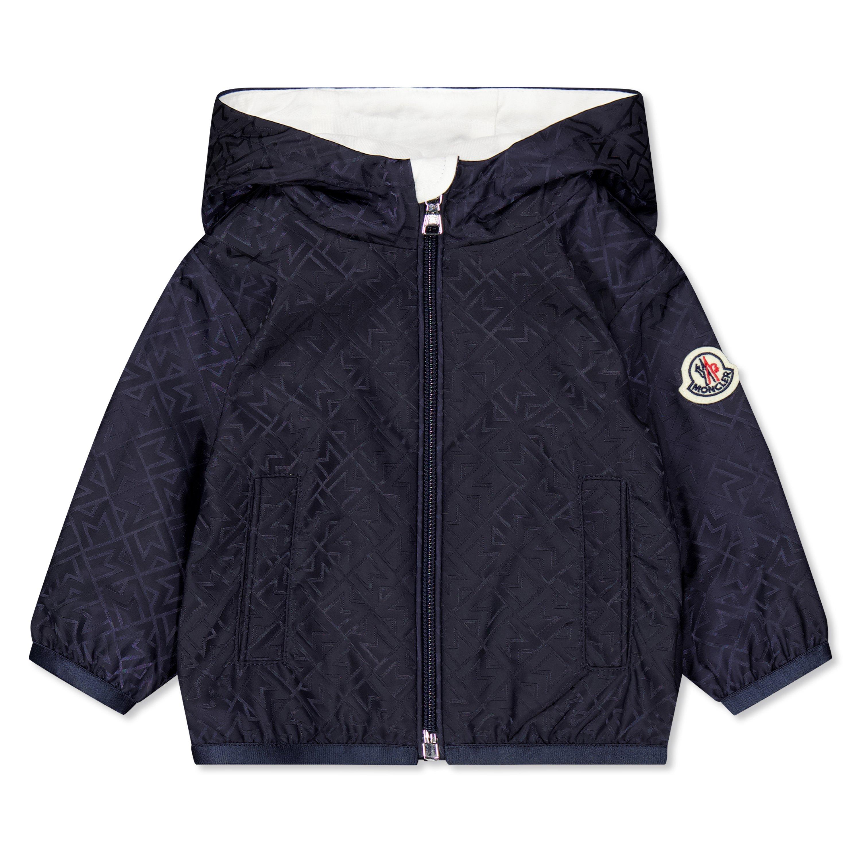 Navy F77 - Moncler - Kids' Jonnar Waterproof Lightweight Rain Anorak - 1
