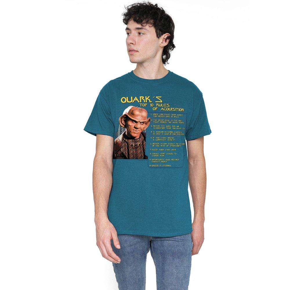 Grey - Star Trek - Star Trek Quarks Rules T Shirt Slate - 1