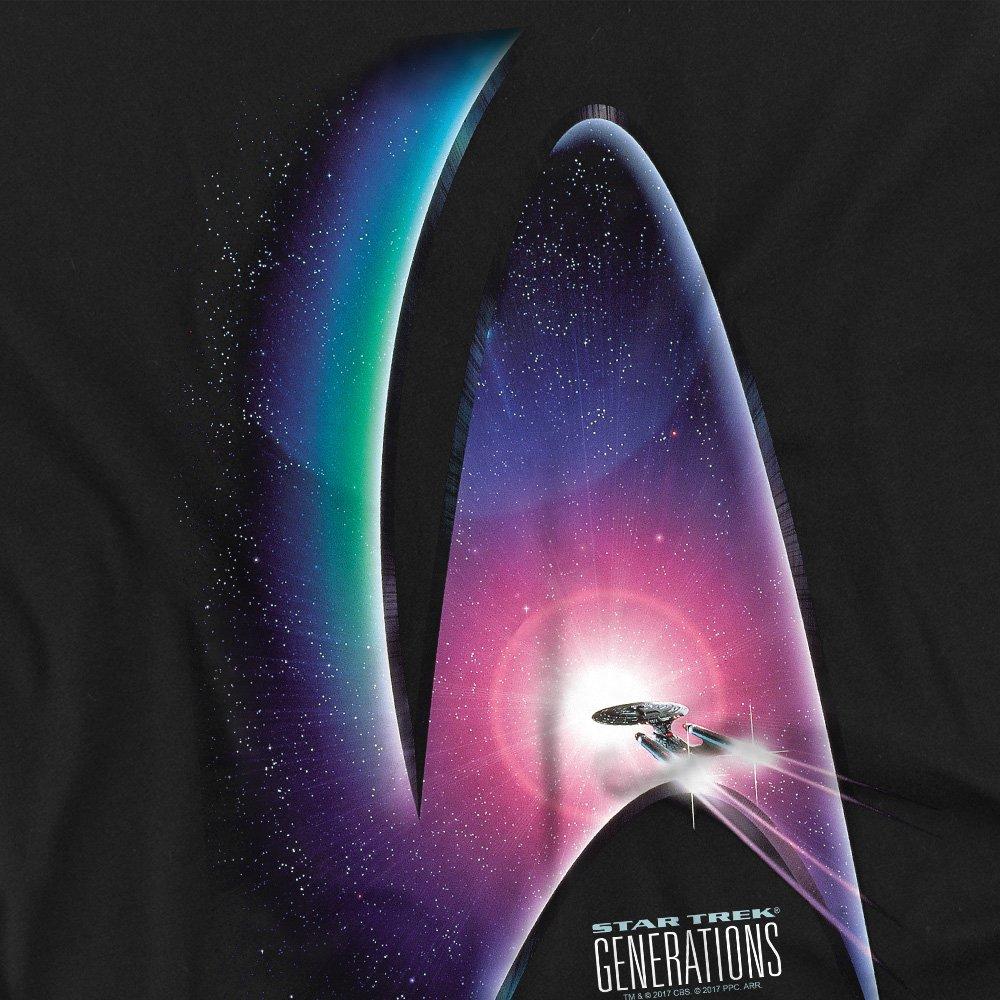 Black - Star Trek - Star Trek Generations(Movie) T Shirt Black - 2
