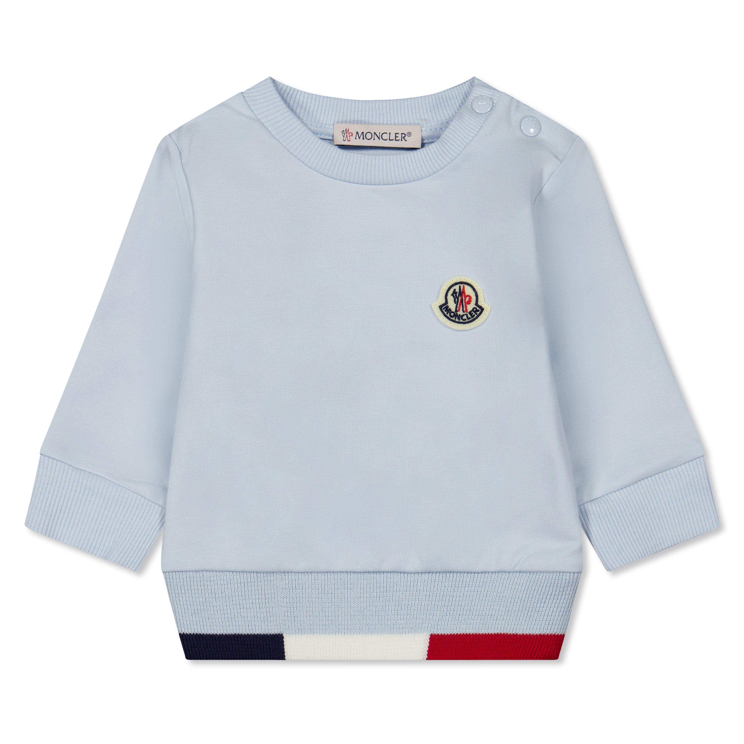 Pale Blue 709 - Moncler - Kids' Sweatshirt and Tracksuit Bottoms Set - 2