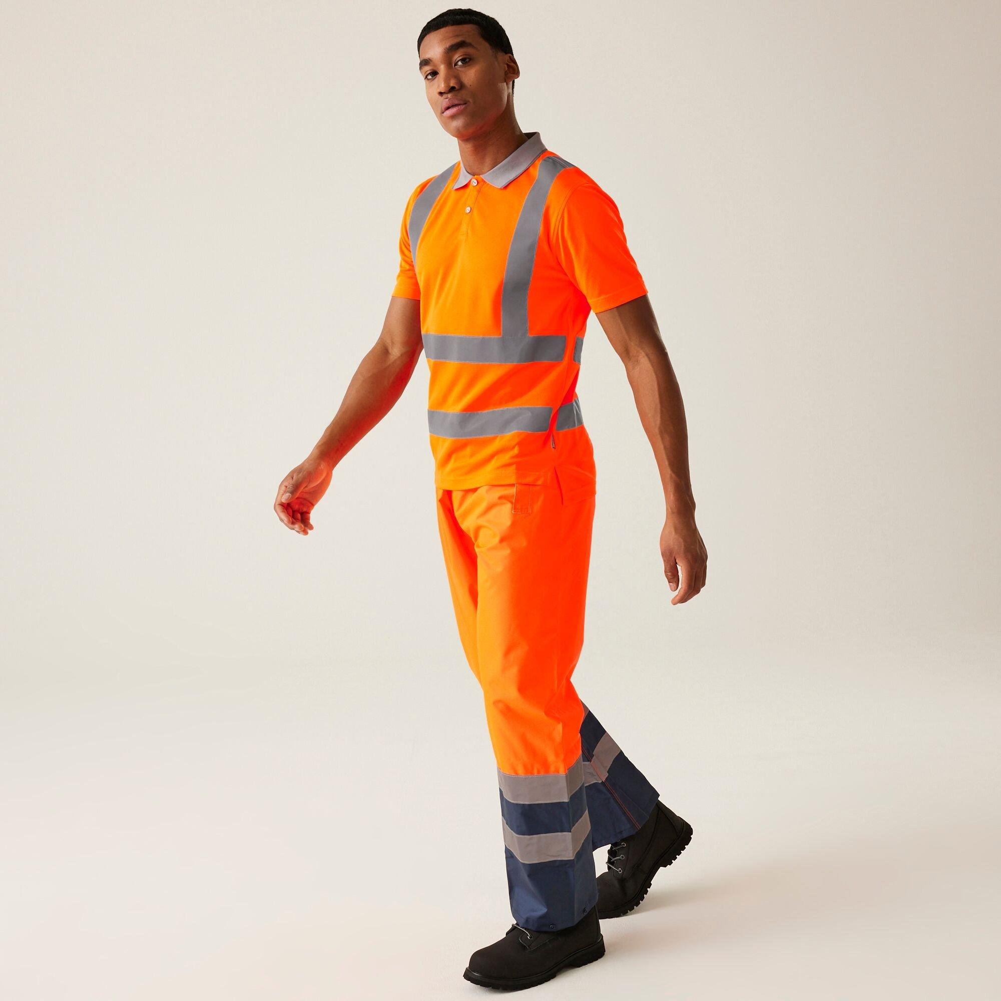 Orange - Regatta - Mens Hi-Vis Pro Contract Polo - 3
