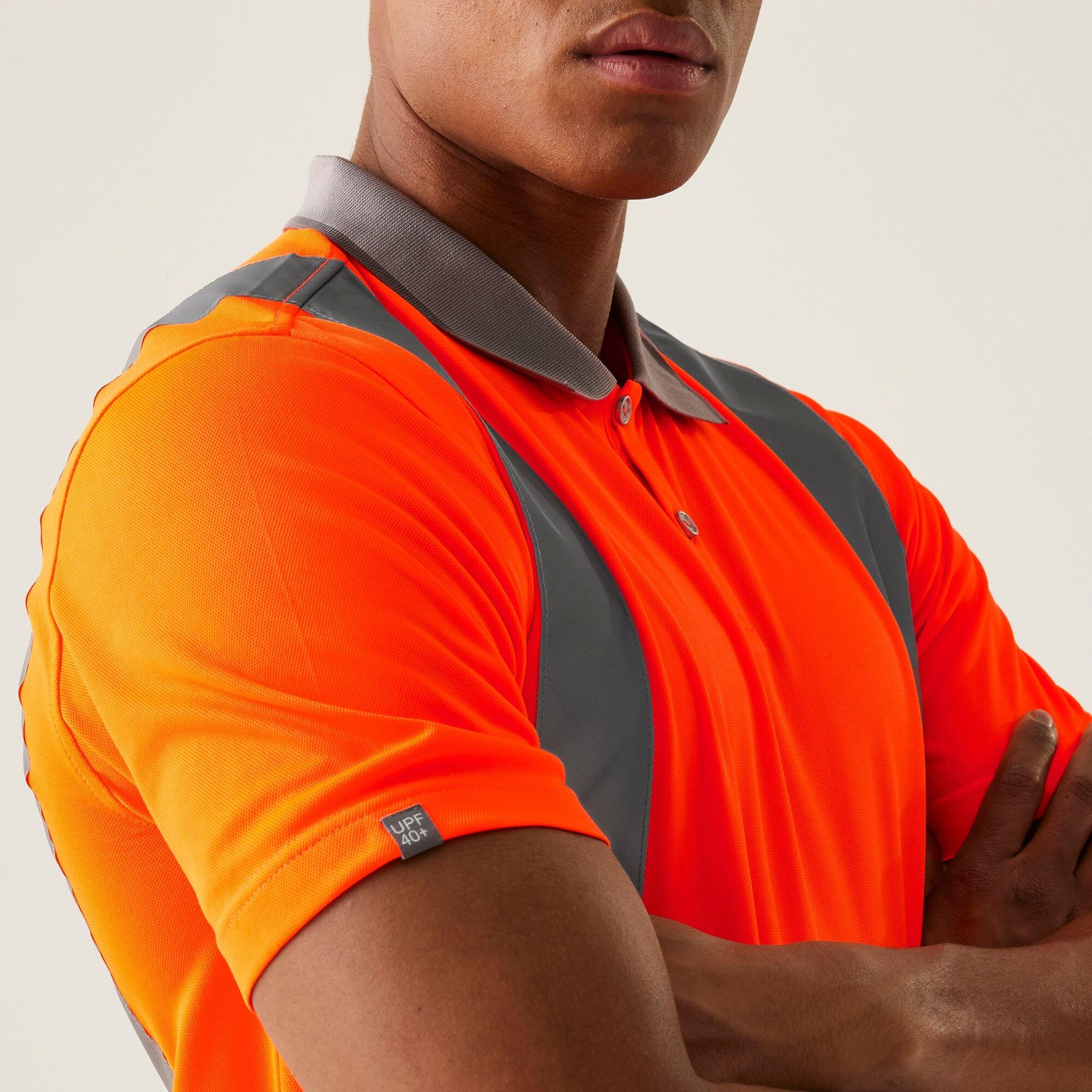 Orange - Regatta - Mens Hi-Vis Pro Contract Polo - 4