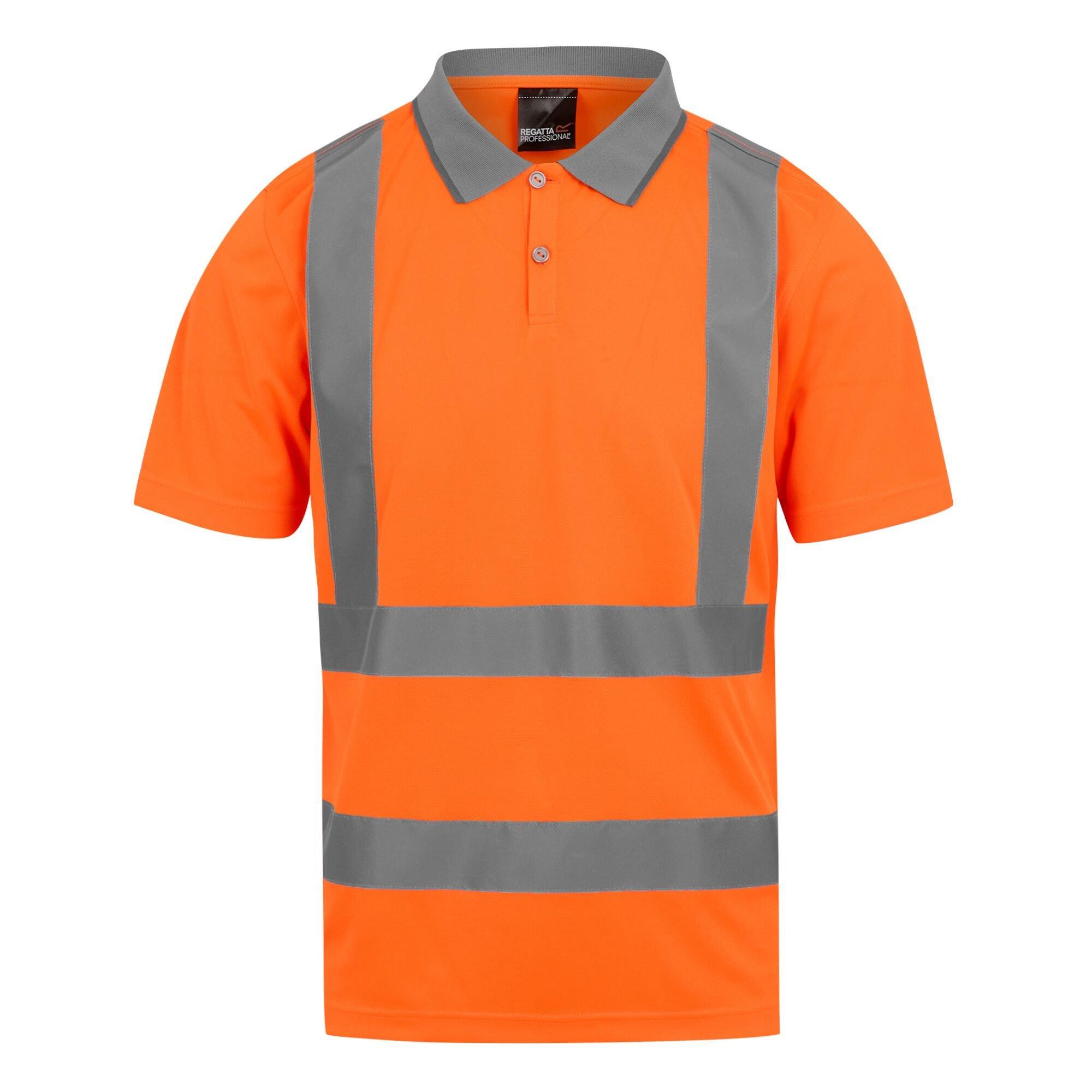 Orange - Regatta - Mens Hi-Vis Pro Contract Polo - 6
