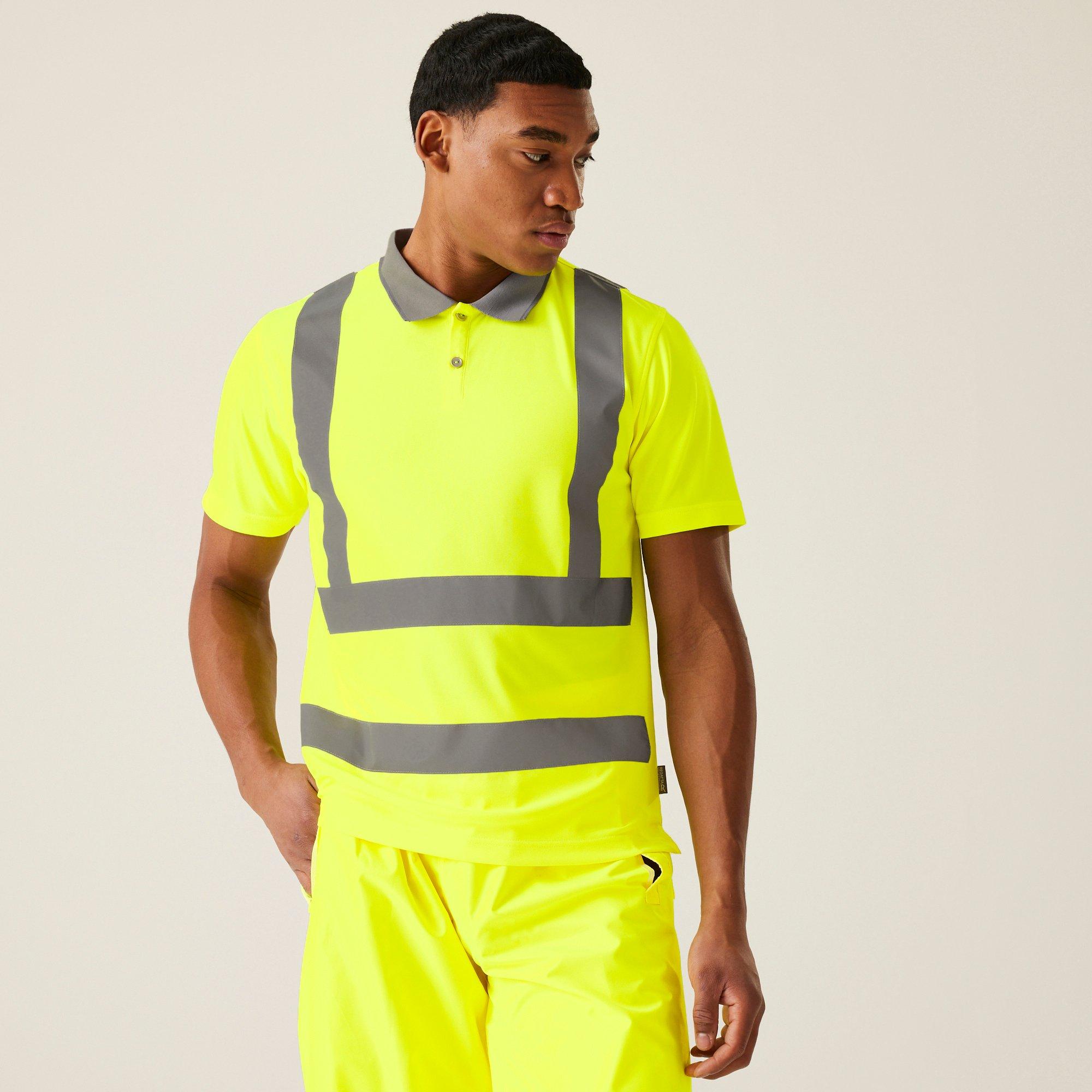 Regatta Men's Hi-Vis Pro Contract Polo - Yellow - 3XL