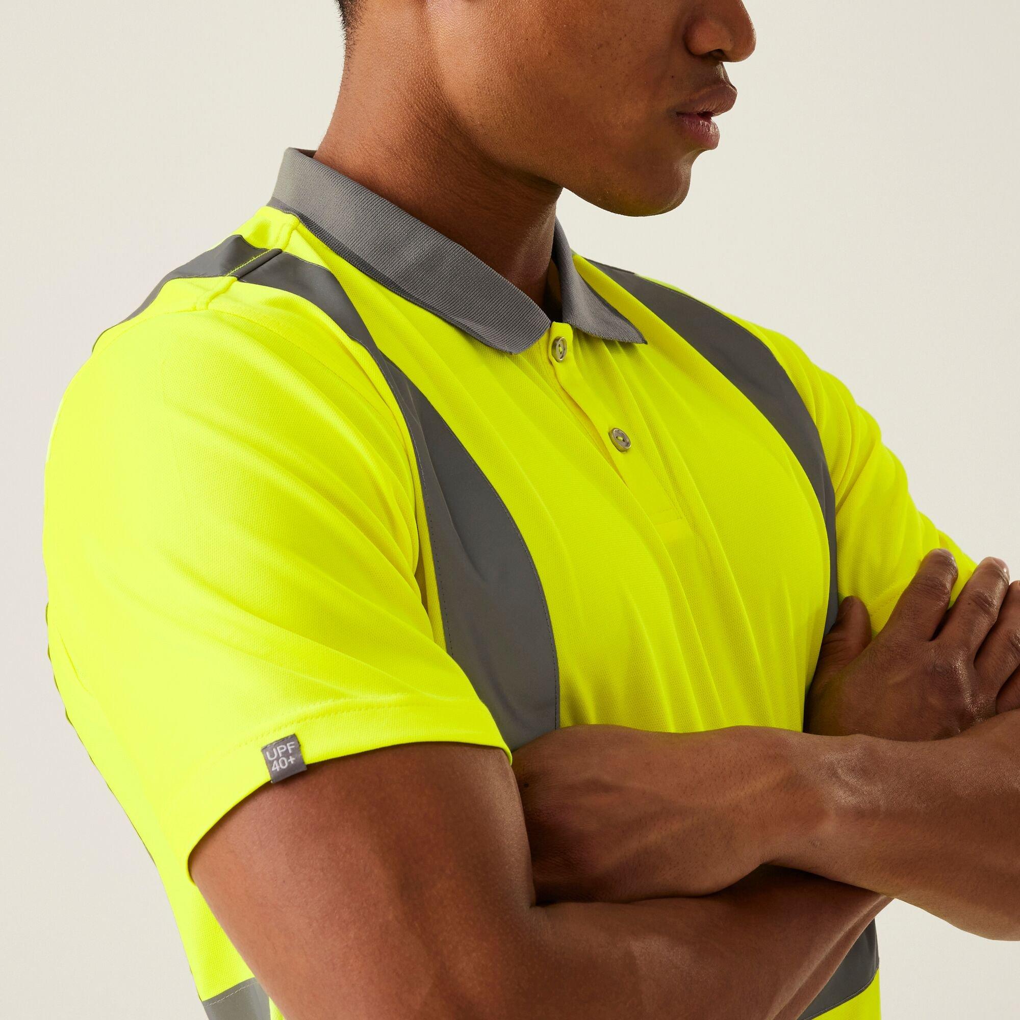 Yellow - Regatta - Mens Hi-Vis Pro Contract Polo - 4