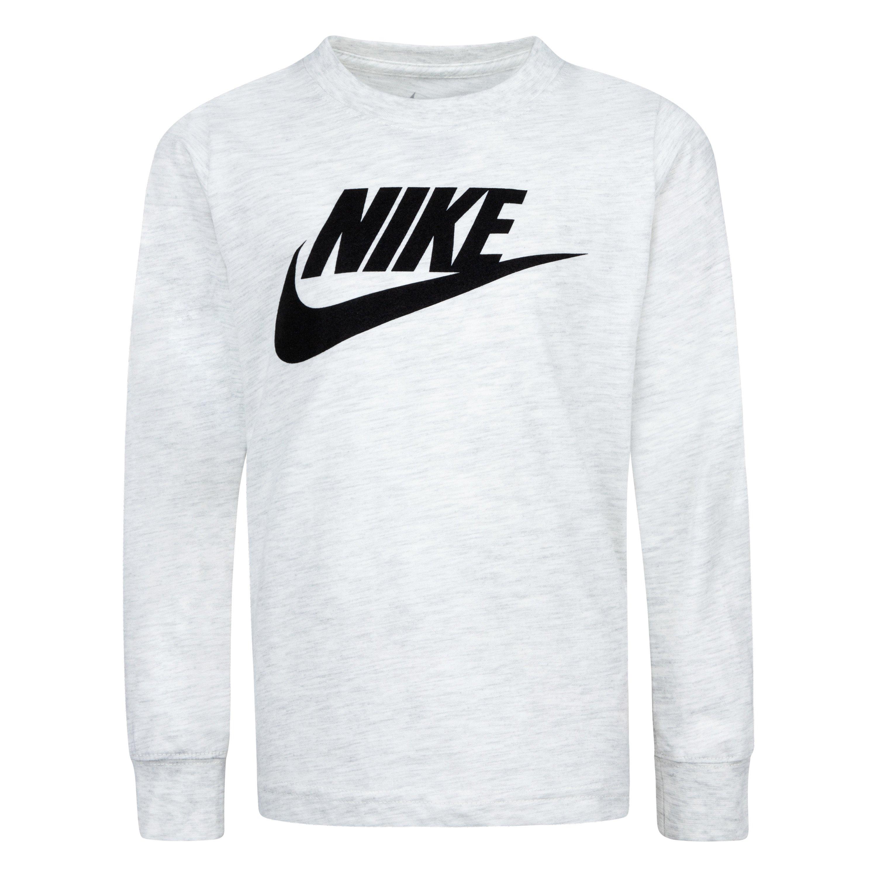 Nike  Kids' Futura Long Sleeve T-Shirt - White - 4-5 Yrs