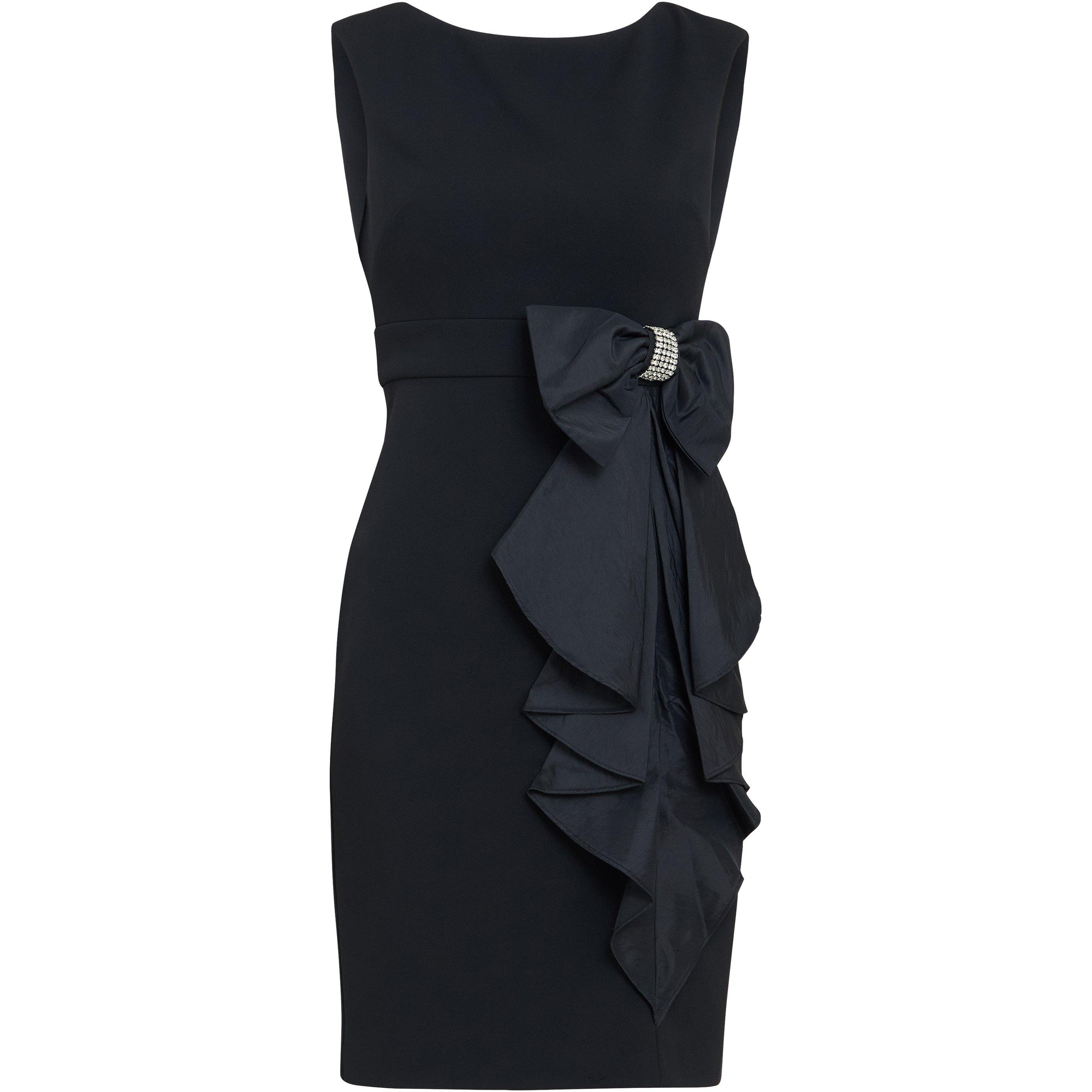 Gina Bacconi Women's Arabella Crepe Taffeta Combo Dress - Black - 16