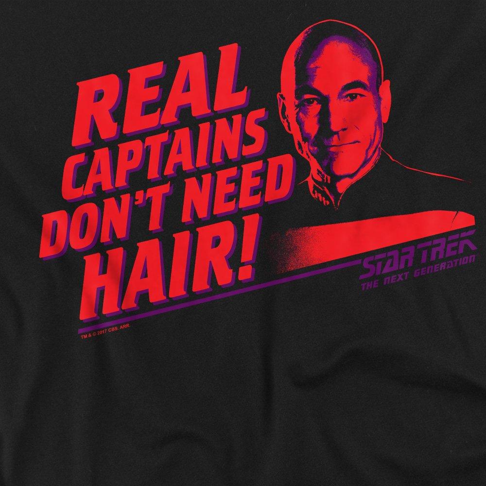Black - Star Trek - Star Trek Real Captain T Shirt Black - 2