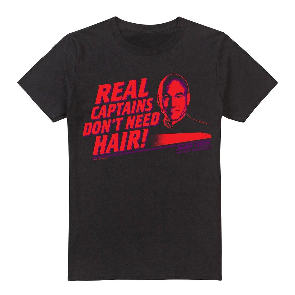 Black - Star Trek - Star Trek Real Captain T Shirt Black - 4