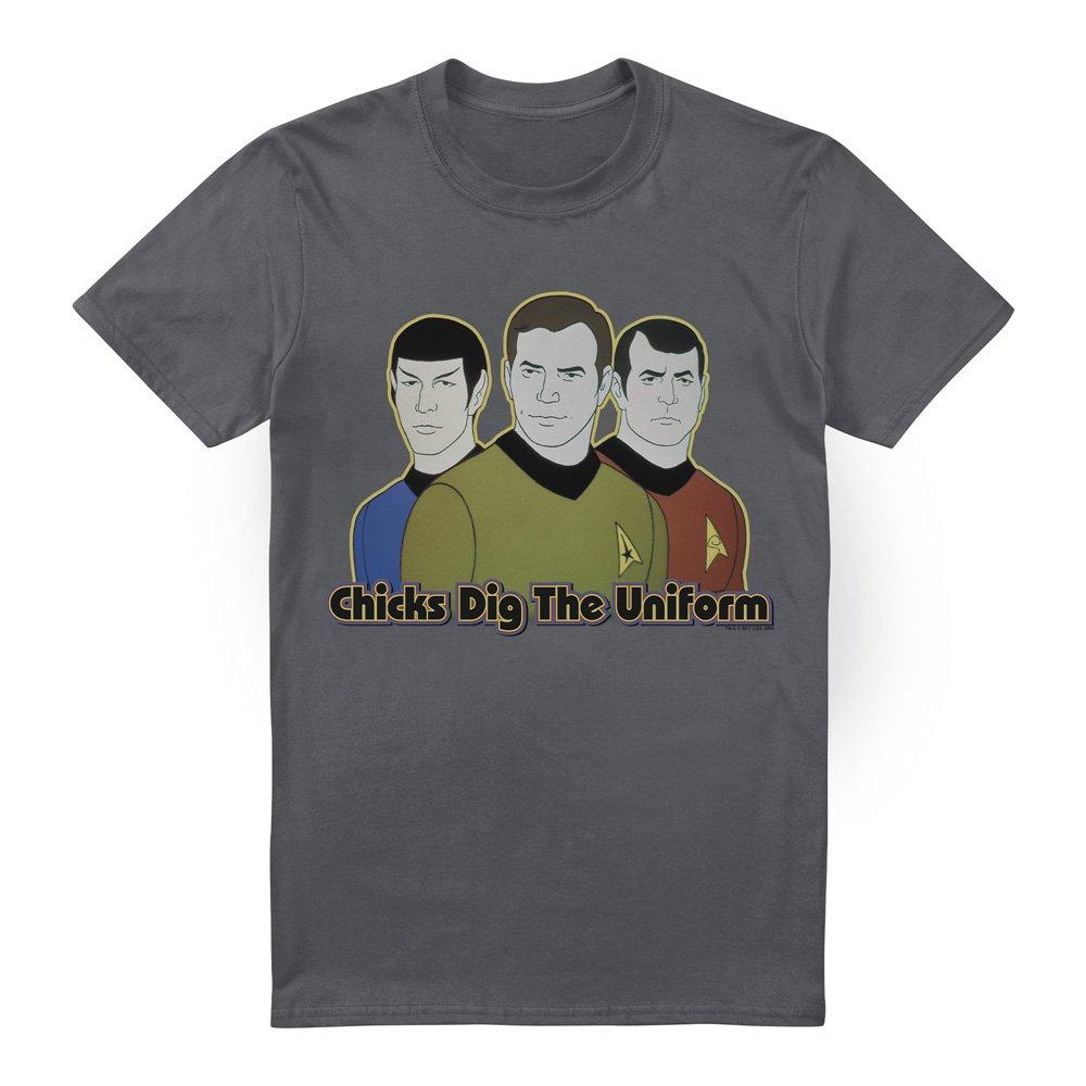 Grey - Star Trek - Star Trek Dig It T Shirt Charcoal - 4