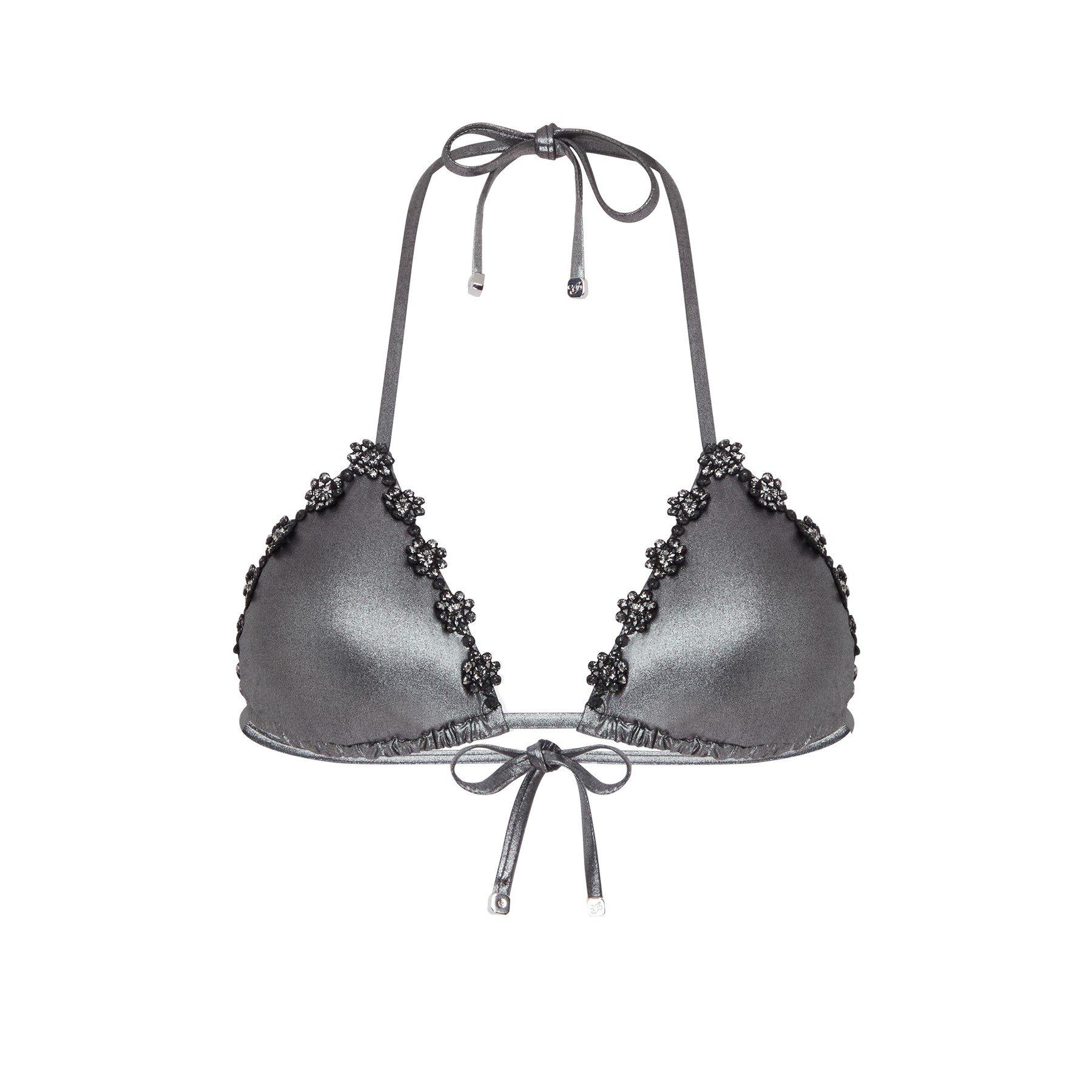 Black/Silver - Agent Provocateur - MAIYA Bikini top - 6