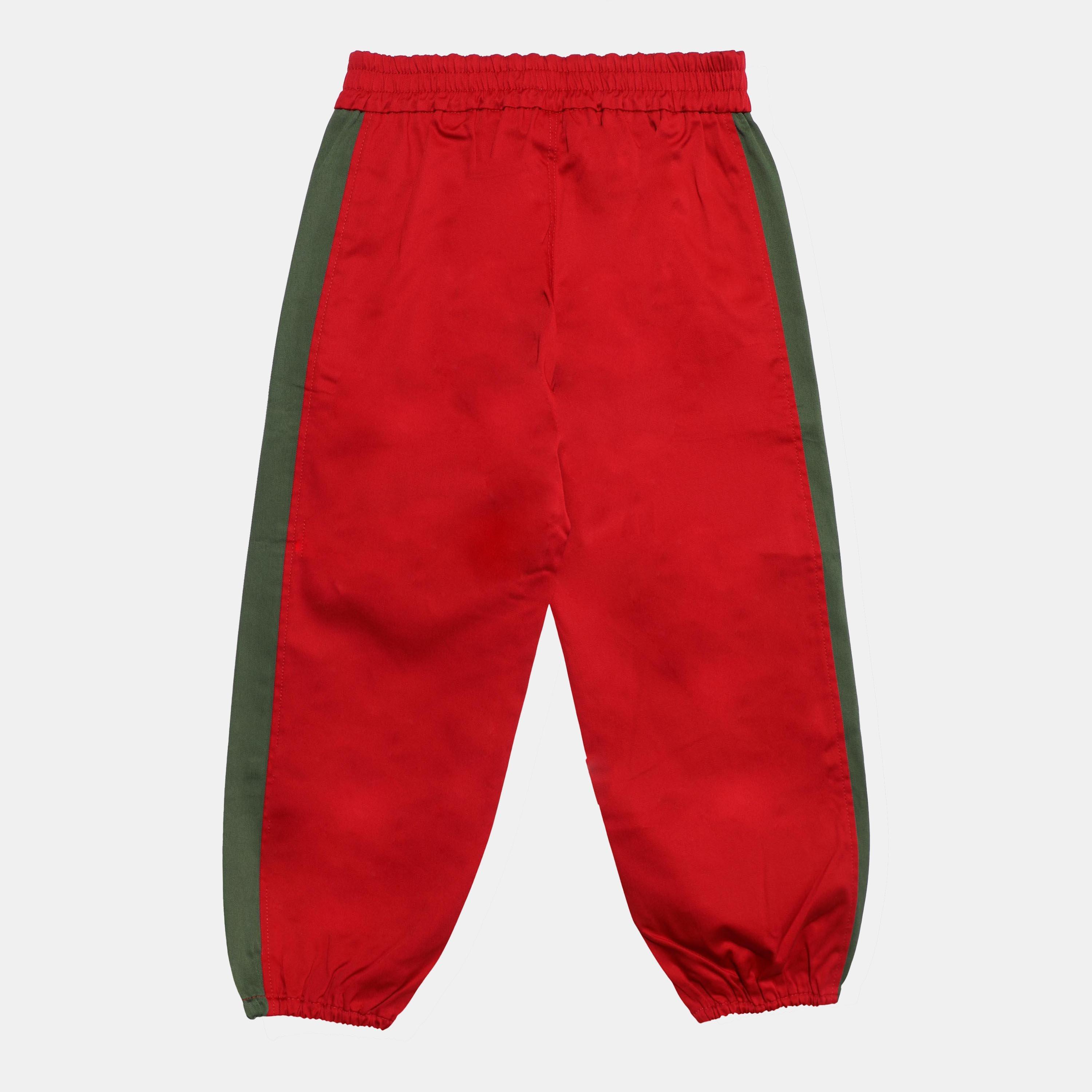 Red/Mix - Gucci - Kids' Straight Leg Trousers - 2