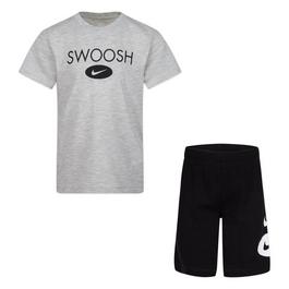 Nike Swoosh T Shirt and Shorts Set Infant Boys