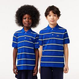 Lacoste Striped Petit Pique Polo Shirt Infants