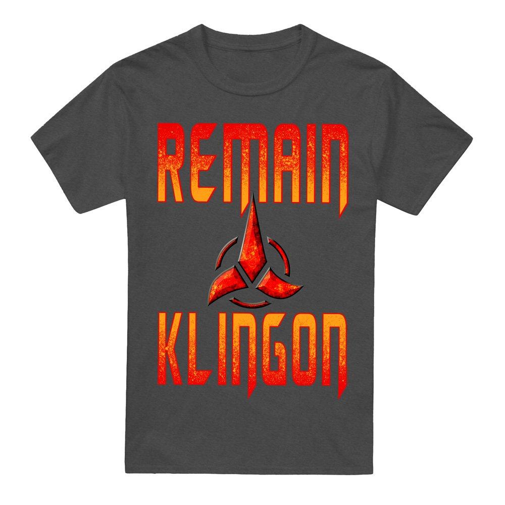 Grey - Star Trek - Star Trek Discovery Remain Klingon T-Shirt Charco - 4