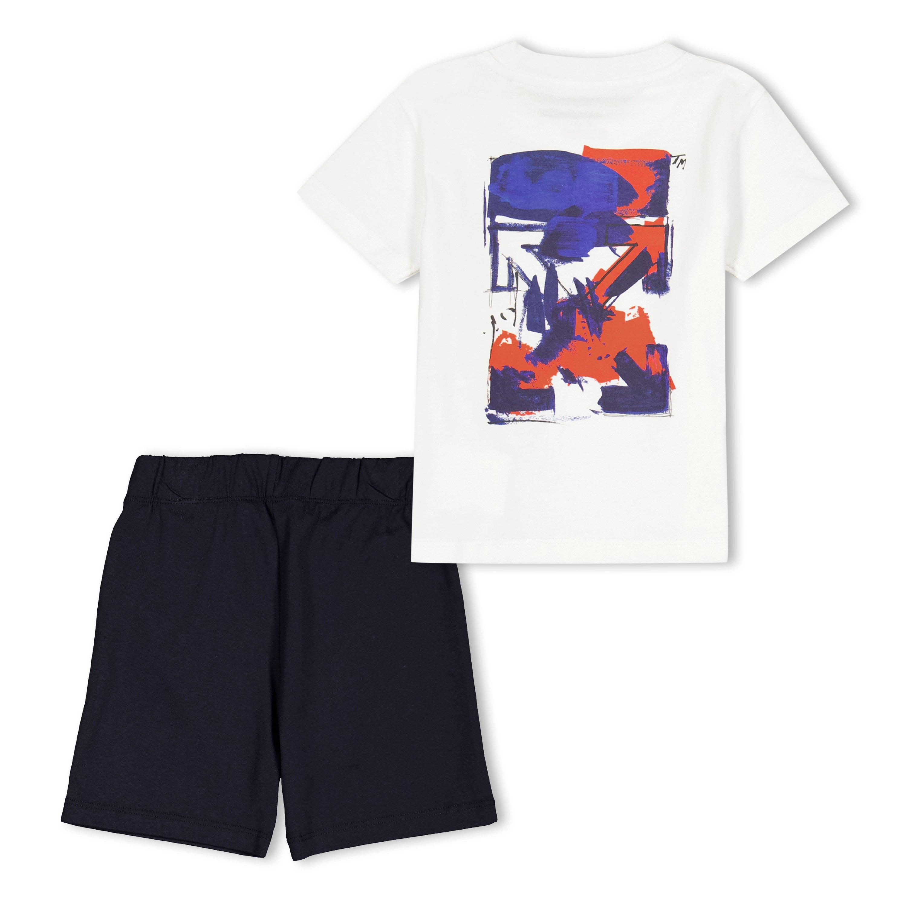 White 100 - Off White - Off Tee+Shrts Set In61 - 2