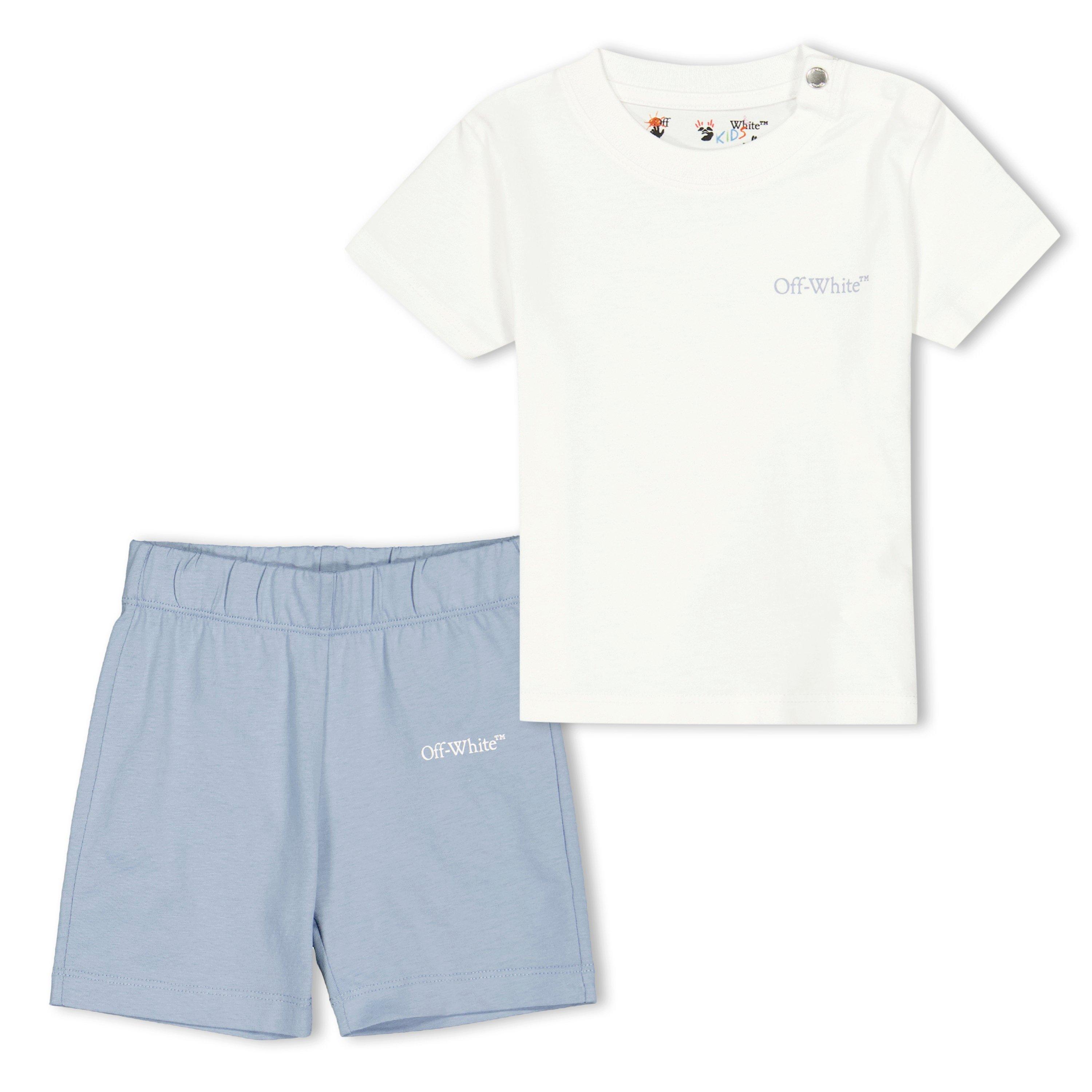 White 100 - Off White - Off Tee+Shrts Set In61 - 1