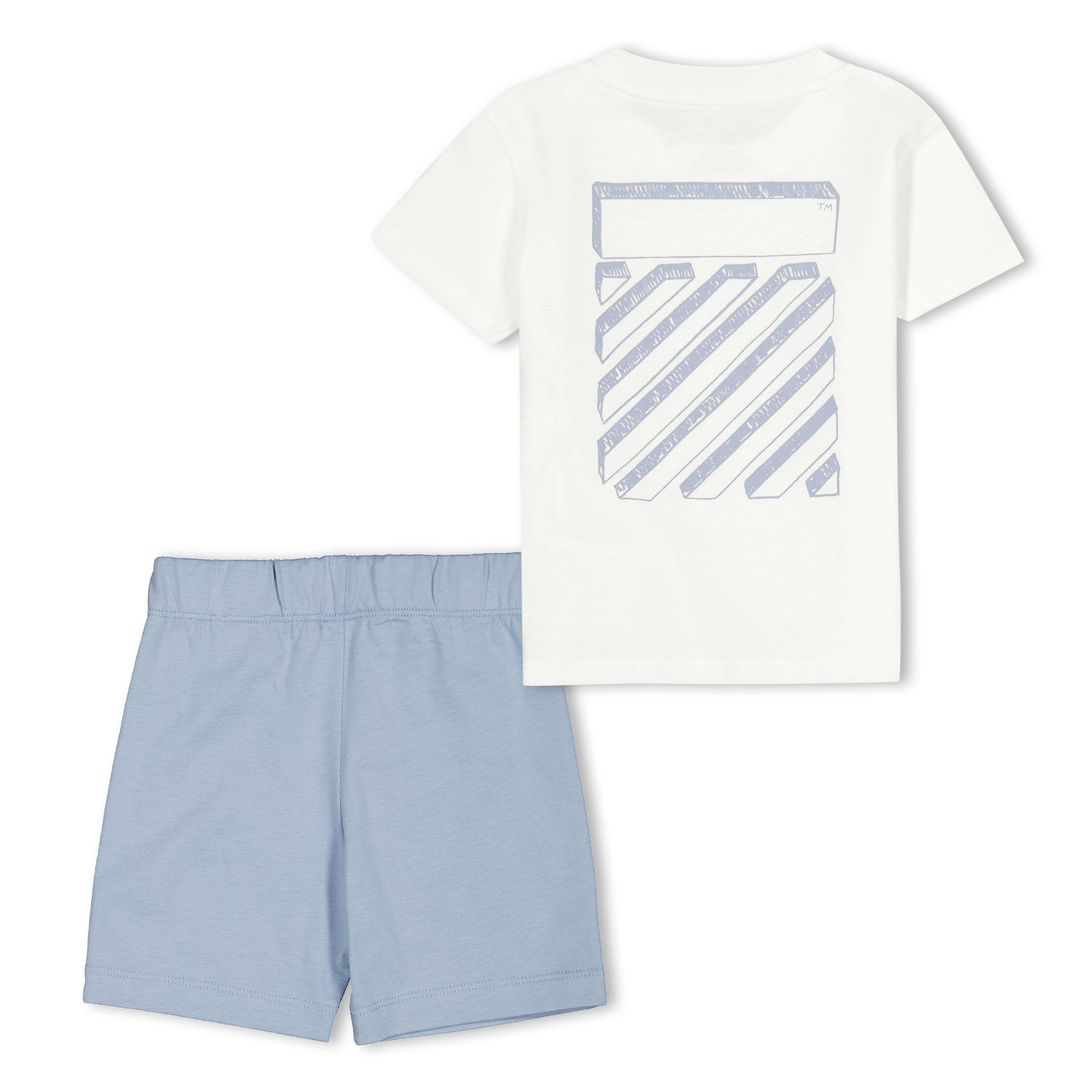 White 100 - Off White - Off Tee+Shrts Set In61 - 2