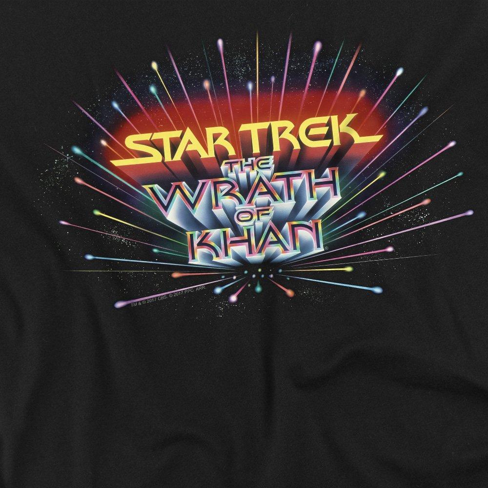 Black - Star Trek - Star Trek Khan Logo T Shirt Black - 2