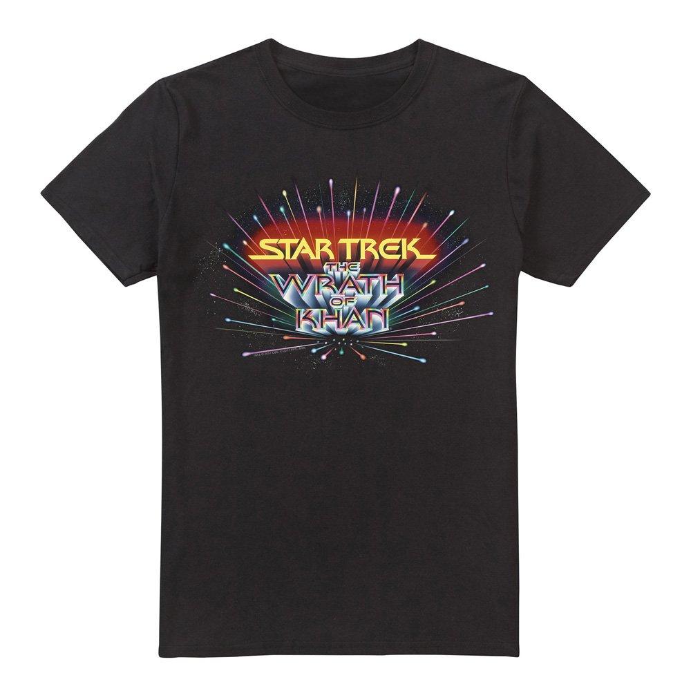 Black - Star Trek - Star Trek Khan Logo T Shirt Black - 4